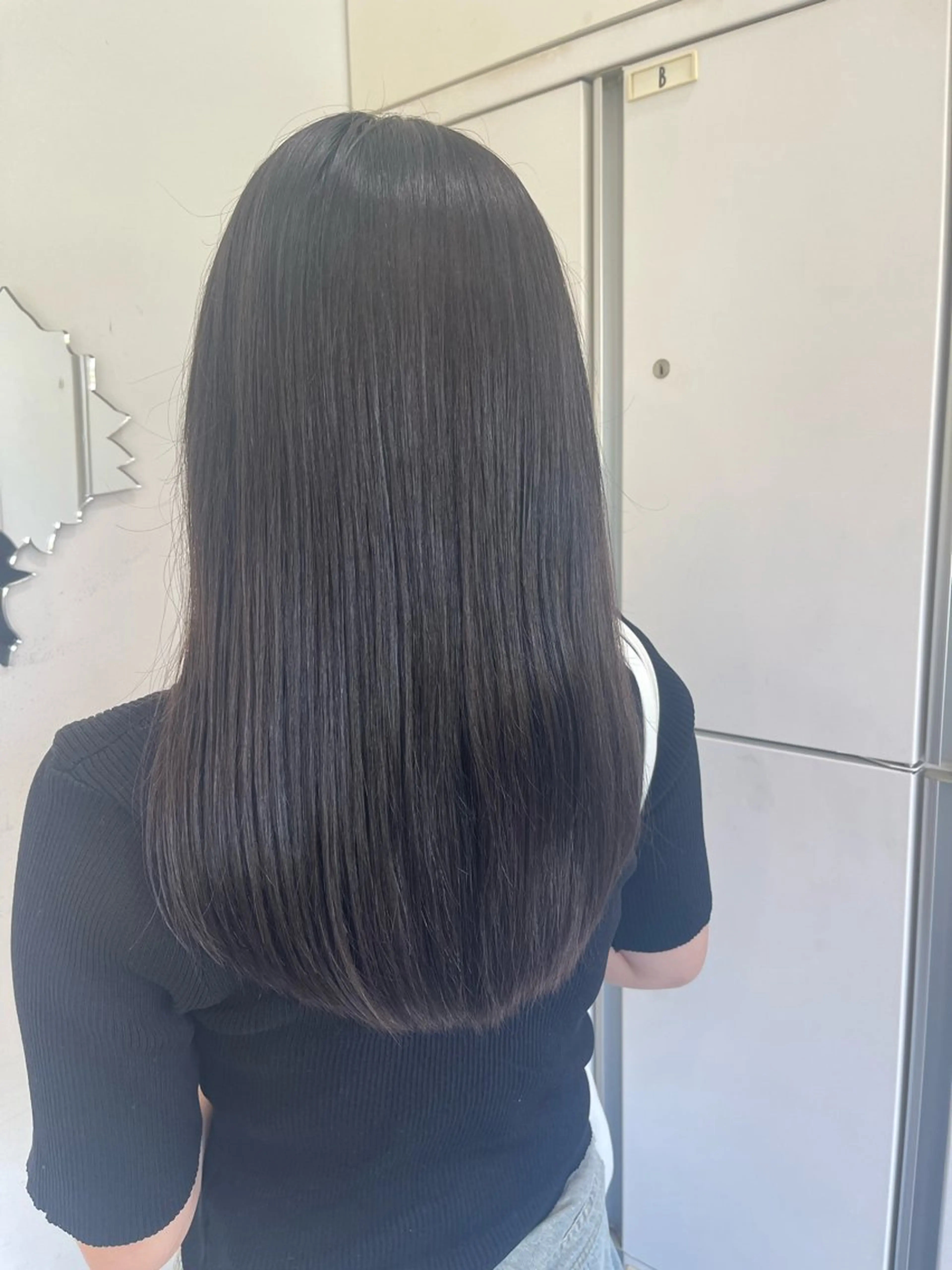 セミロング カラー HAIR&MAKE EARTH若葉台店所属・ICHIRI" 艶カラー/縮毛矯正のヘアスタイル