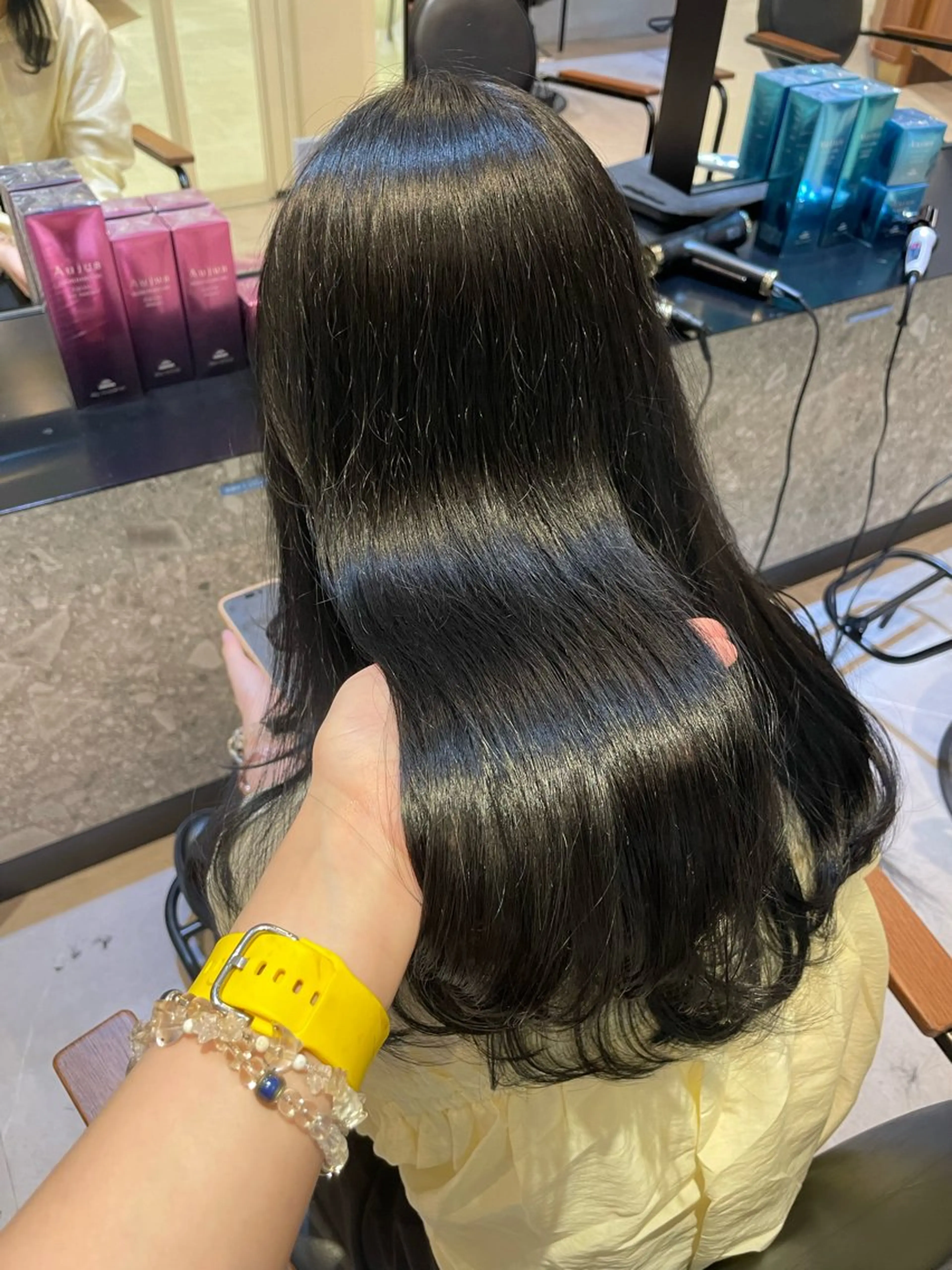 ロング カラー メンズ特化/ 透明感カラー/りなのヘアスタイル