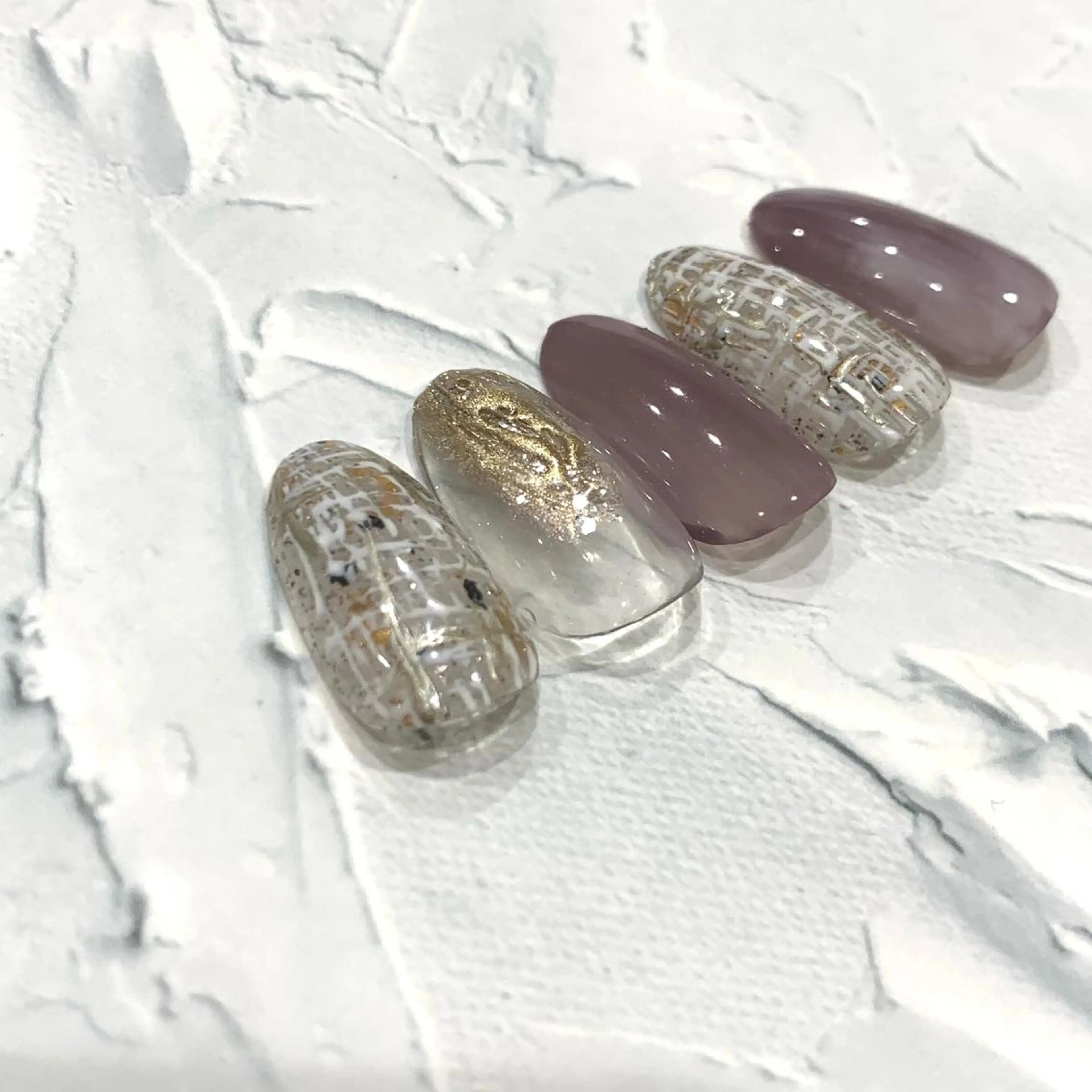 ネイル ツイードネイル nail salon matsuRikaのネイルデザイン