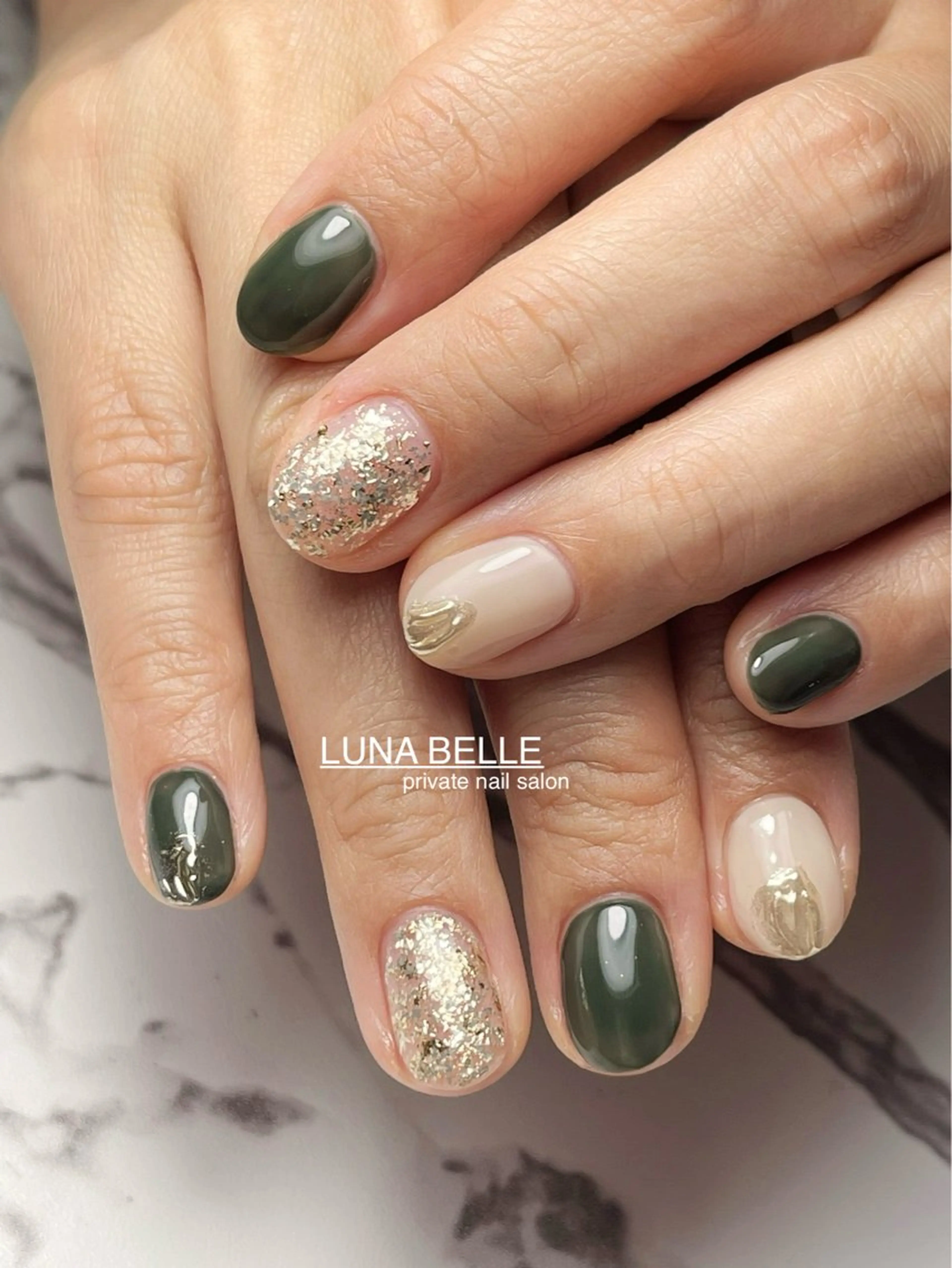 ネイル アートネイル ミラーネイル ハンドネイル LUNA BELLEのネイルデザイン