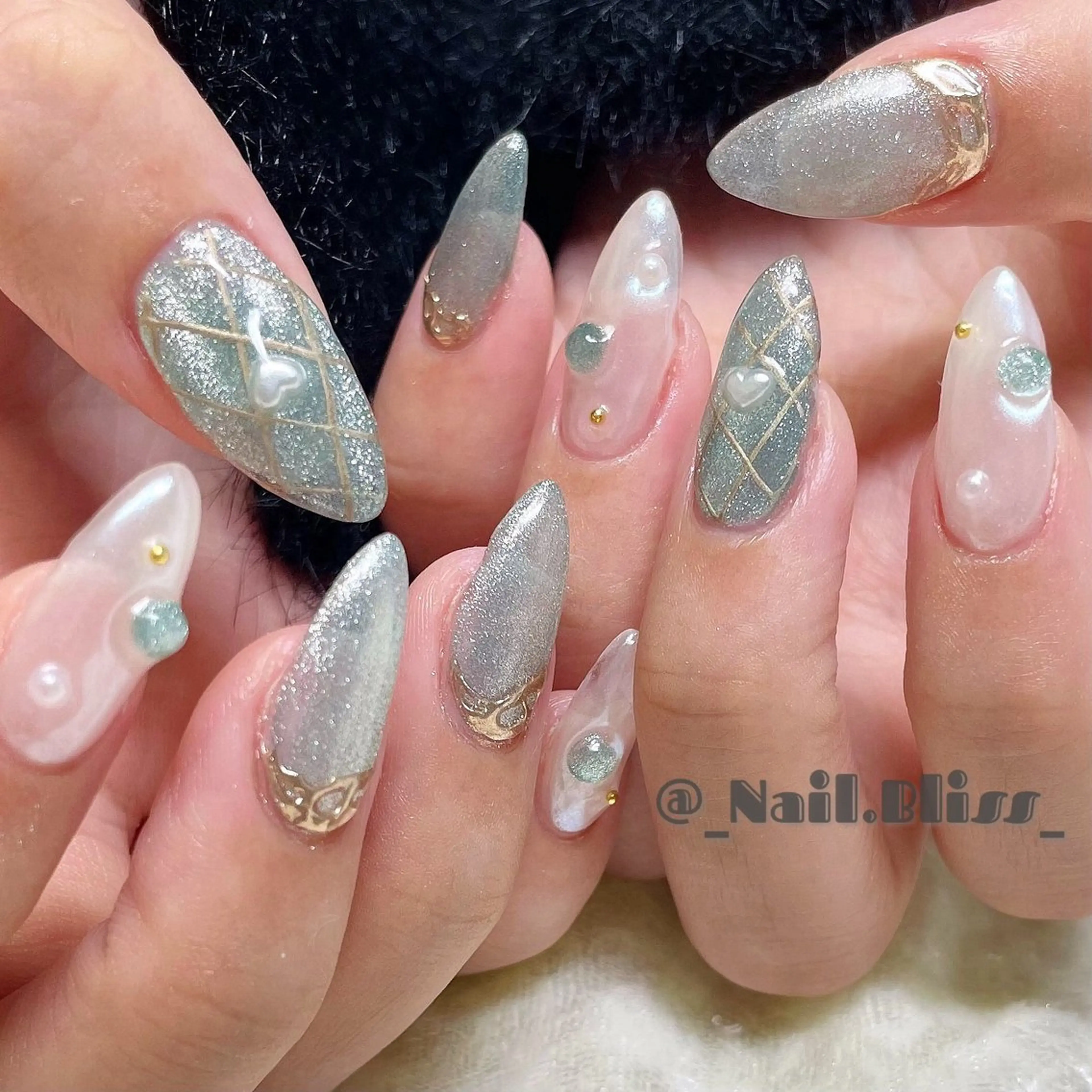 ネイル マグネットネイル 持ち込み ハンドネイル NAIL BLISSのネイルデザイン