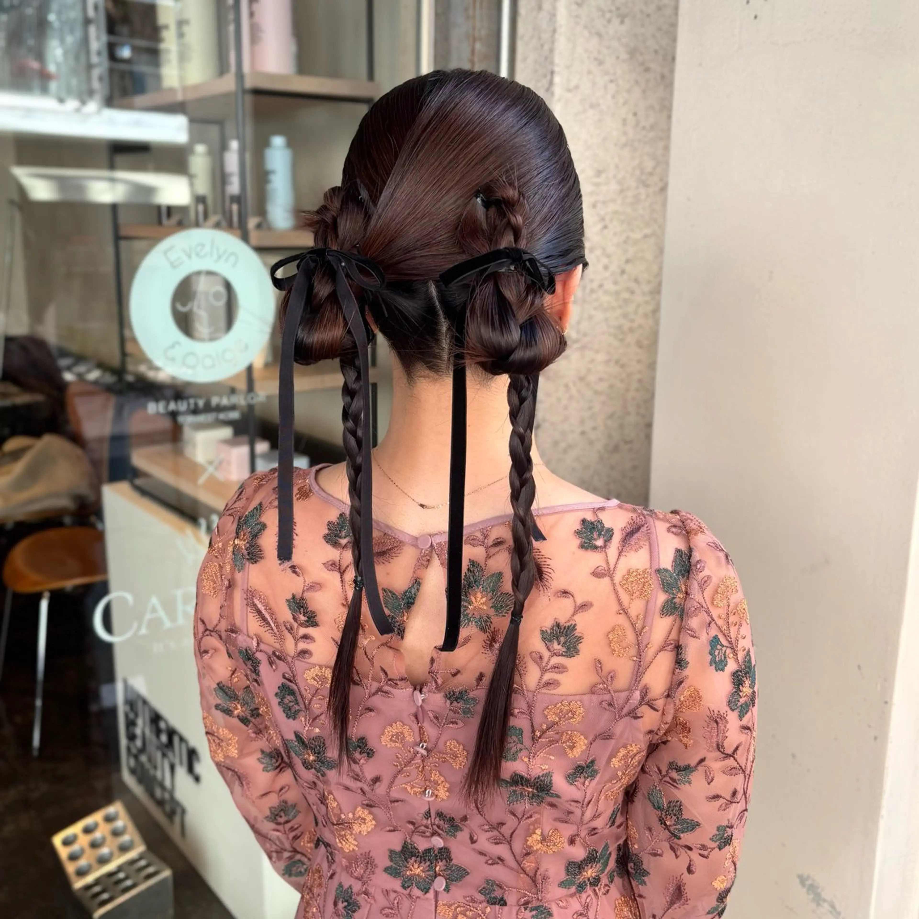 ヘアアレンジ 髪飾り ヘアセット 芦刈 咲来のヘアスタイル