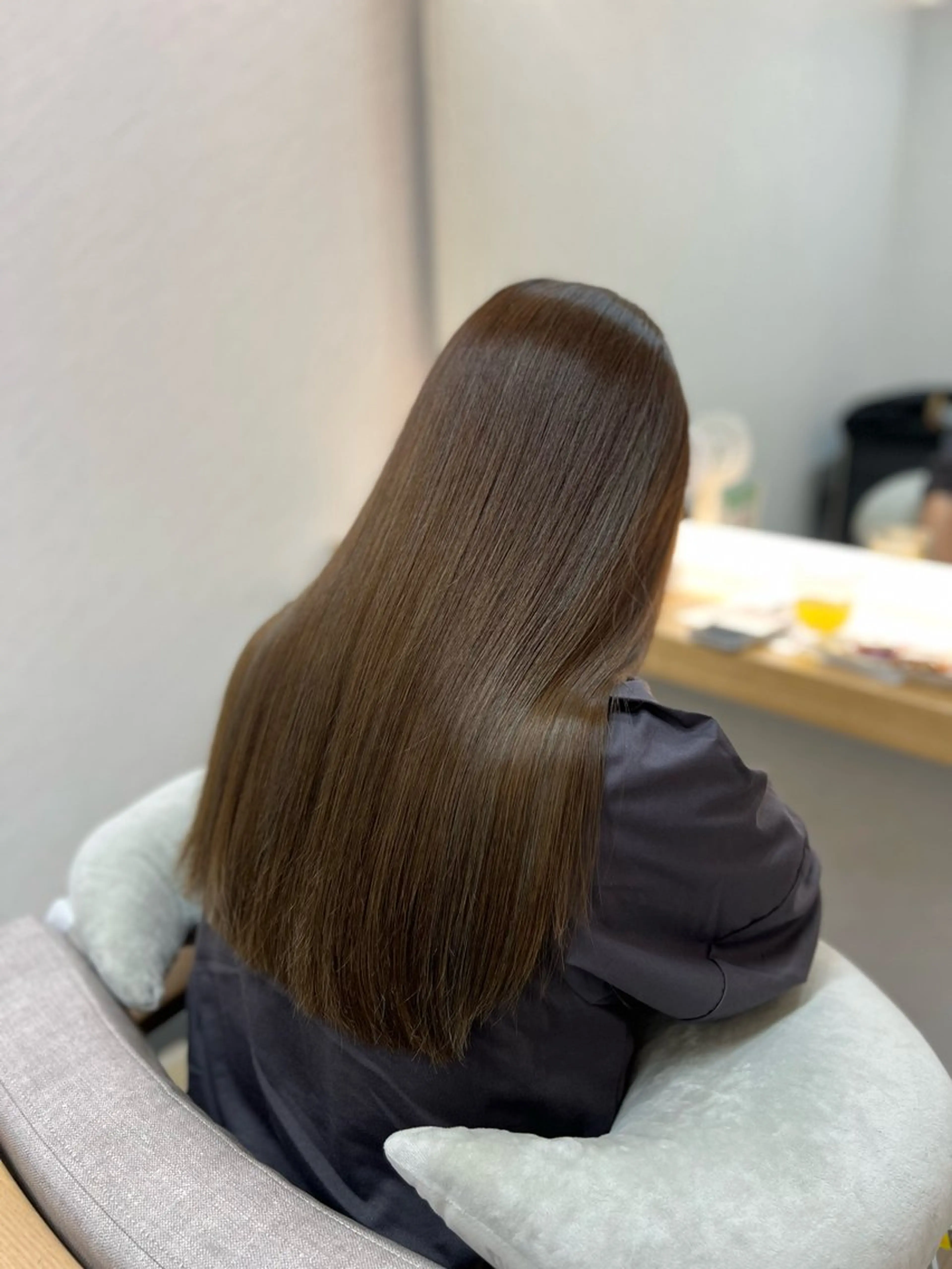 ロング カラー グレージュ カット ヘアカラー トリートメント ECLART 町田　井口聖也のヘアスタイル
