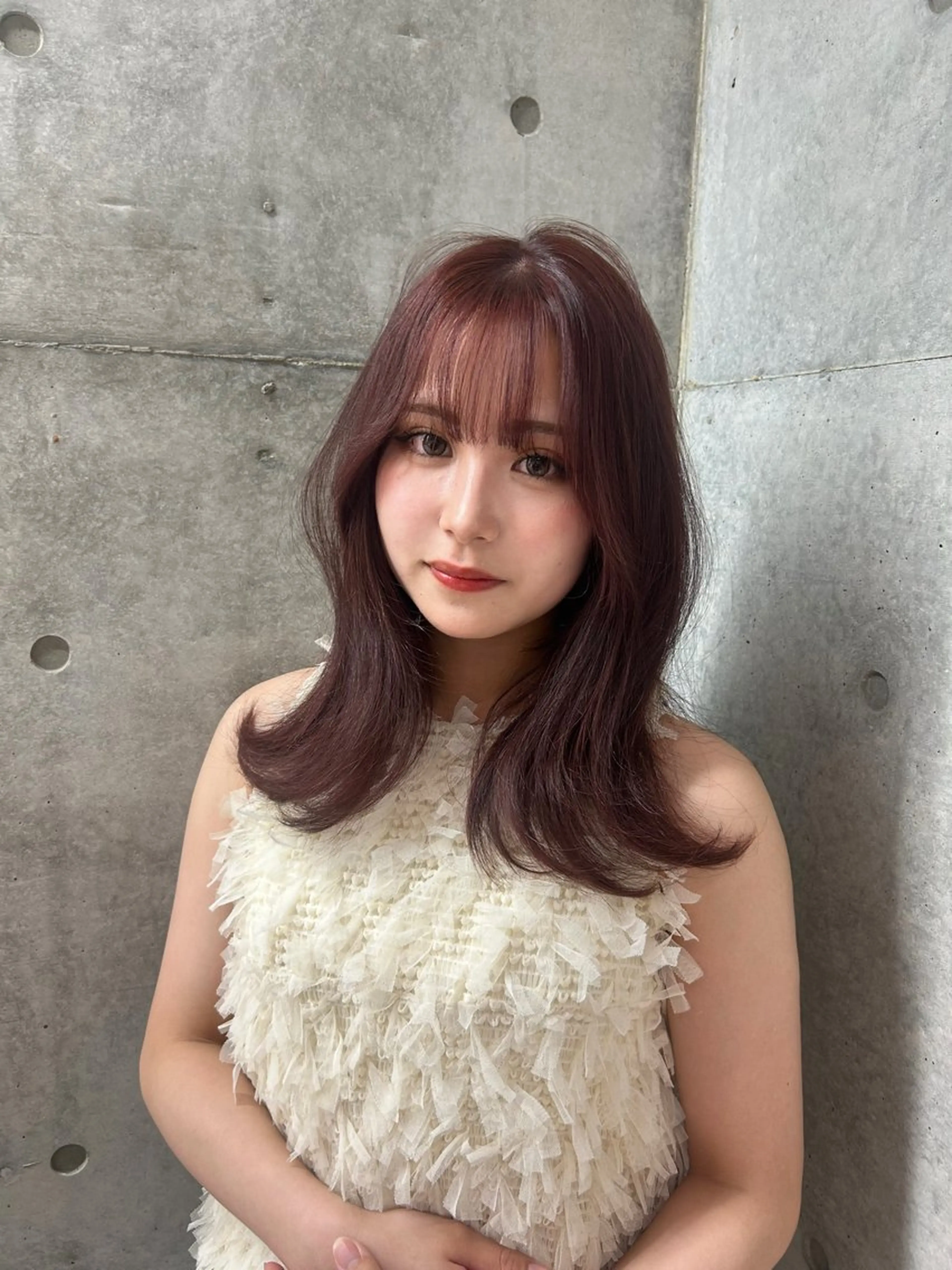 カラー ブリーチ 透明感カラー ダブルカラー ラベンダーカラー ブリーチなしカラー ヘアカラー トリートメント Lond mare所属・あ い か 🎀 レイヤーカットのヘアスタイル