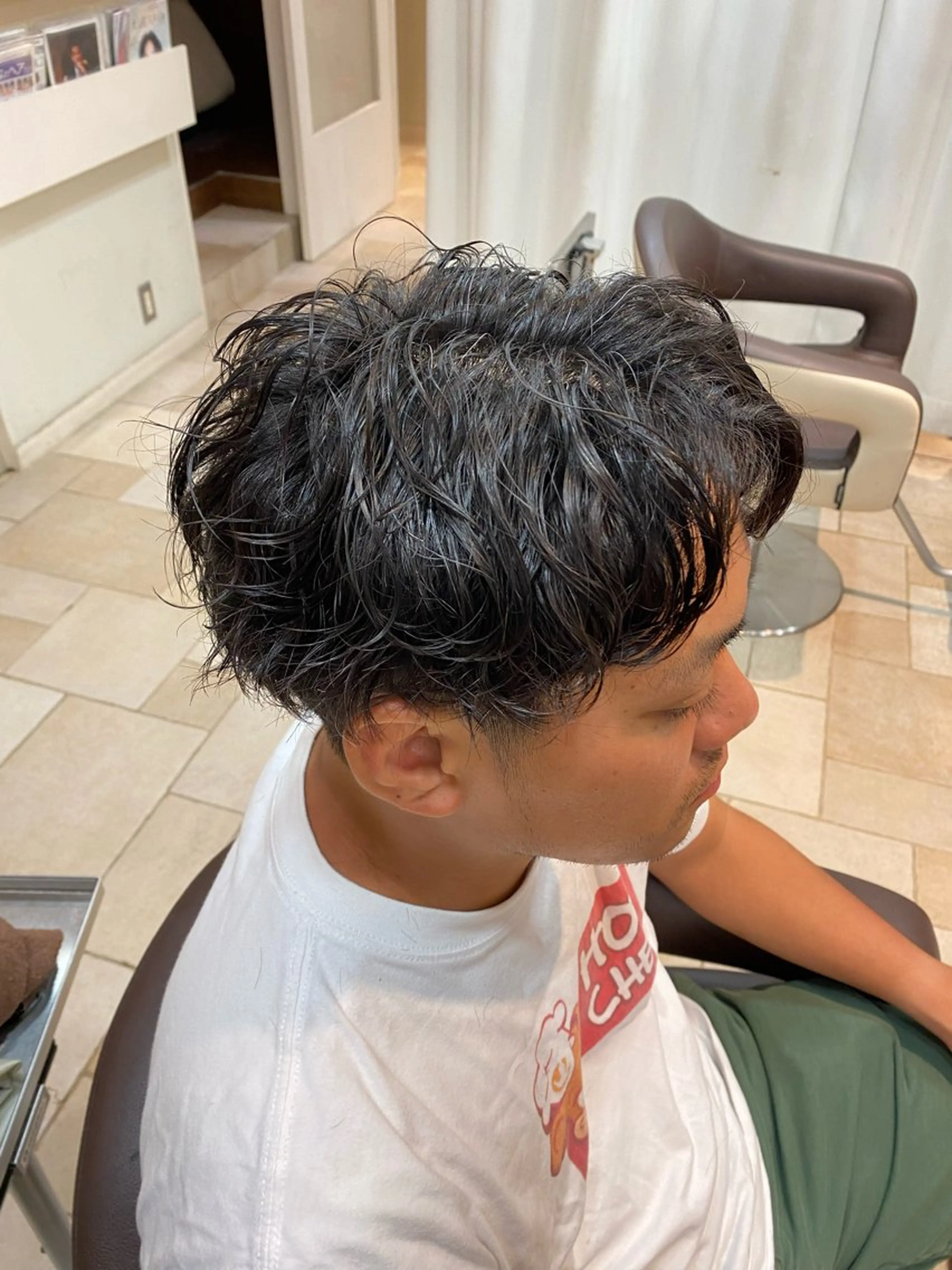 ショート パーマ カット パーマ ヘアセット 髪質改善/美髪矯正 🫧山本勇輝🫧のヘアスタイル