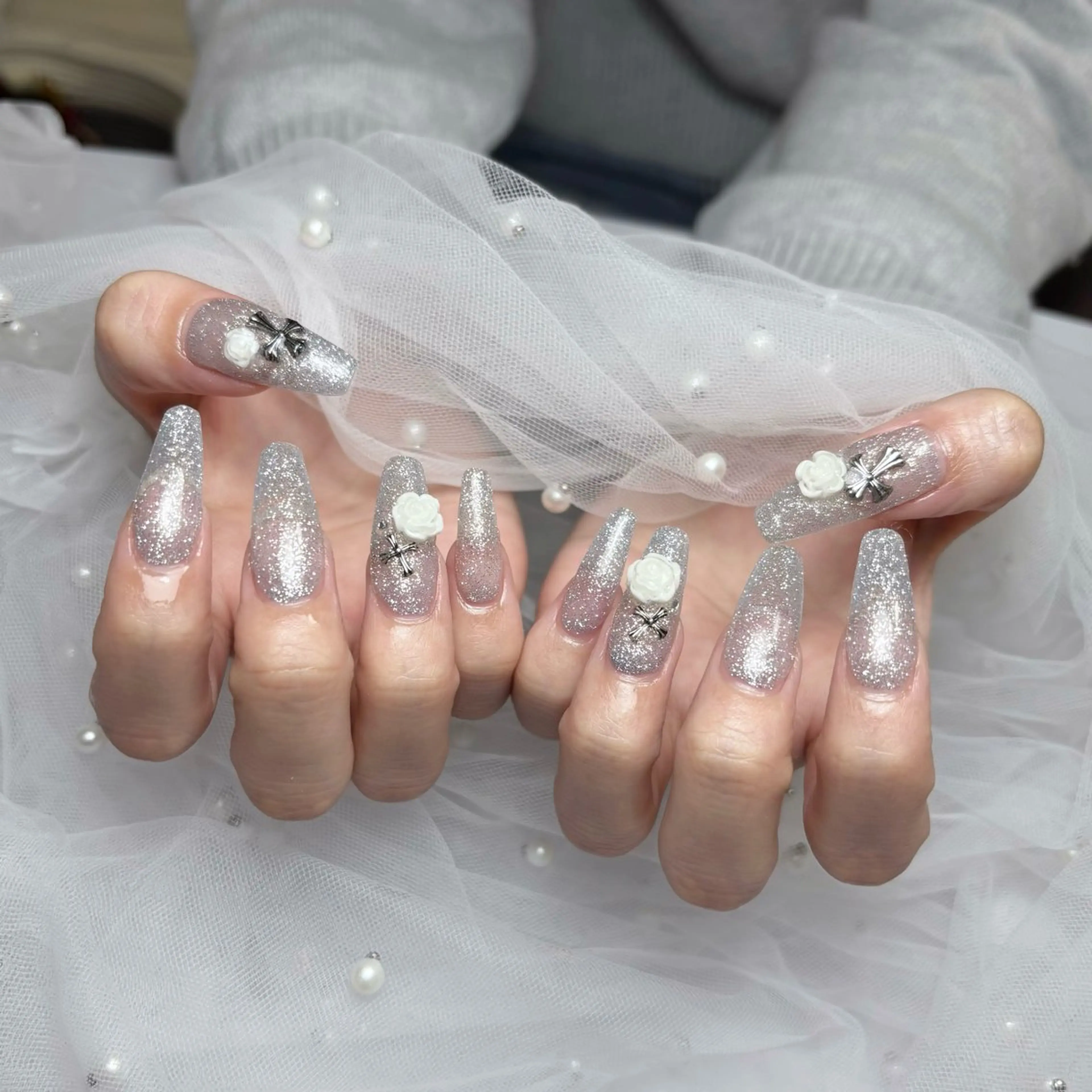 ネイル 長さ出し ハンドネイル nail salon kohaku所属・nailsalon kohakuのネイルデザイン