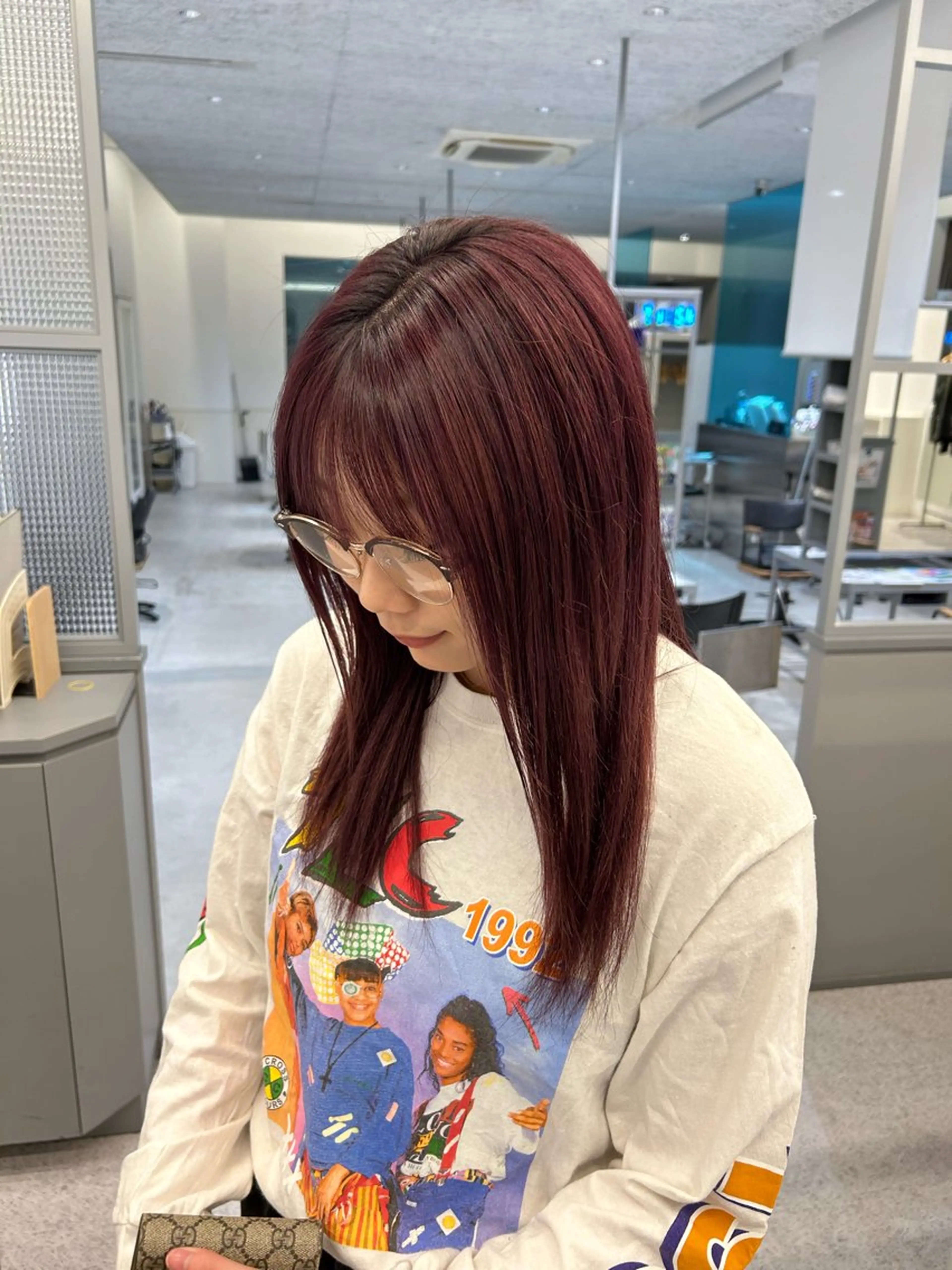 ロング THE SKY所属・アダチ ヒナタのヘアスタイル