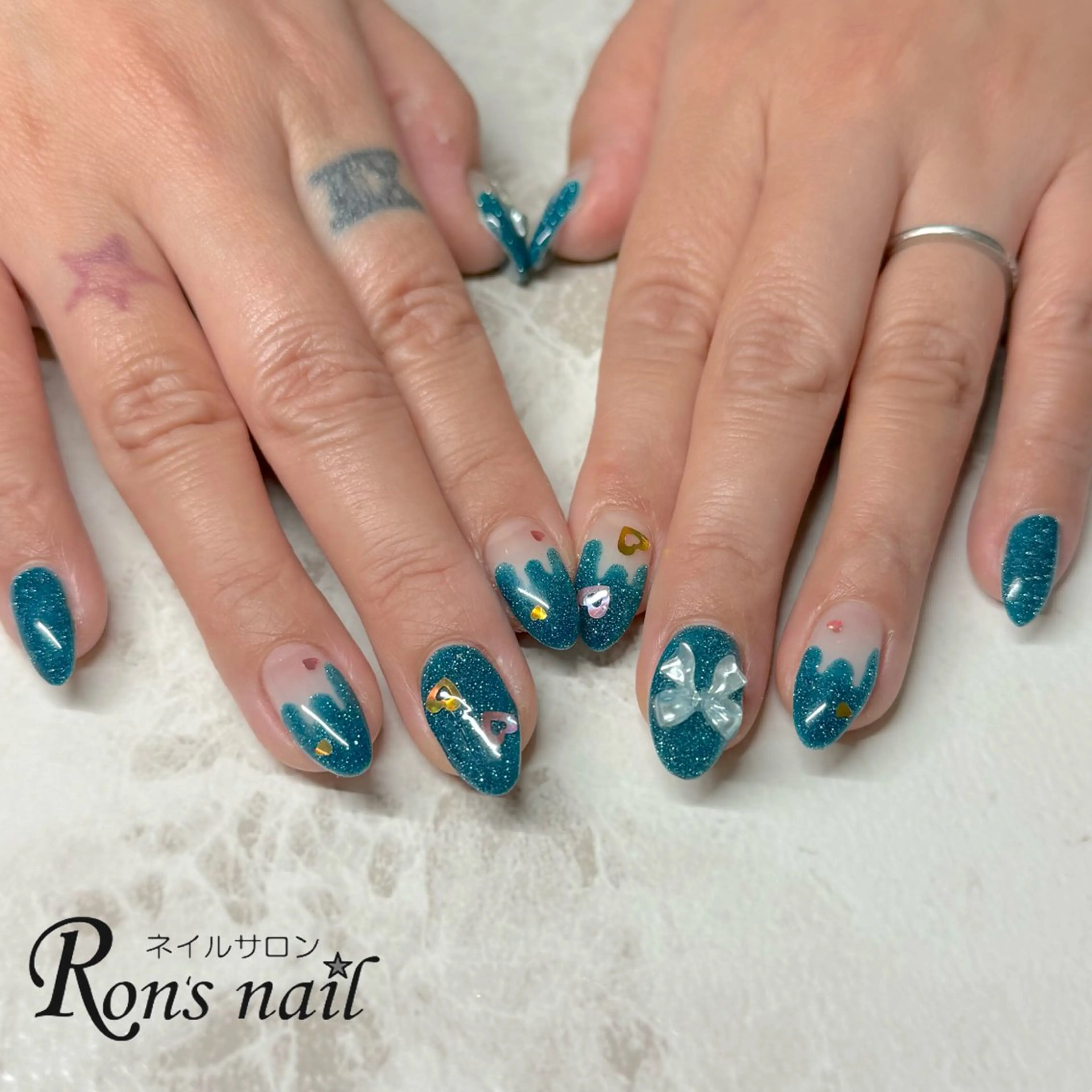 ネイル Ron's nail 笹岡のネイルデザイン