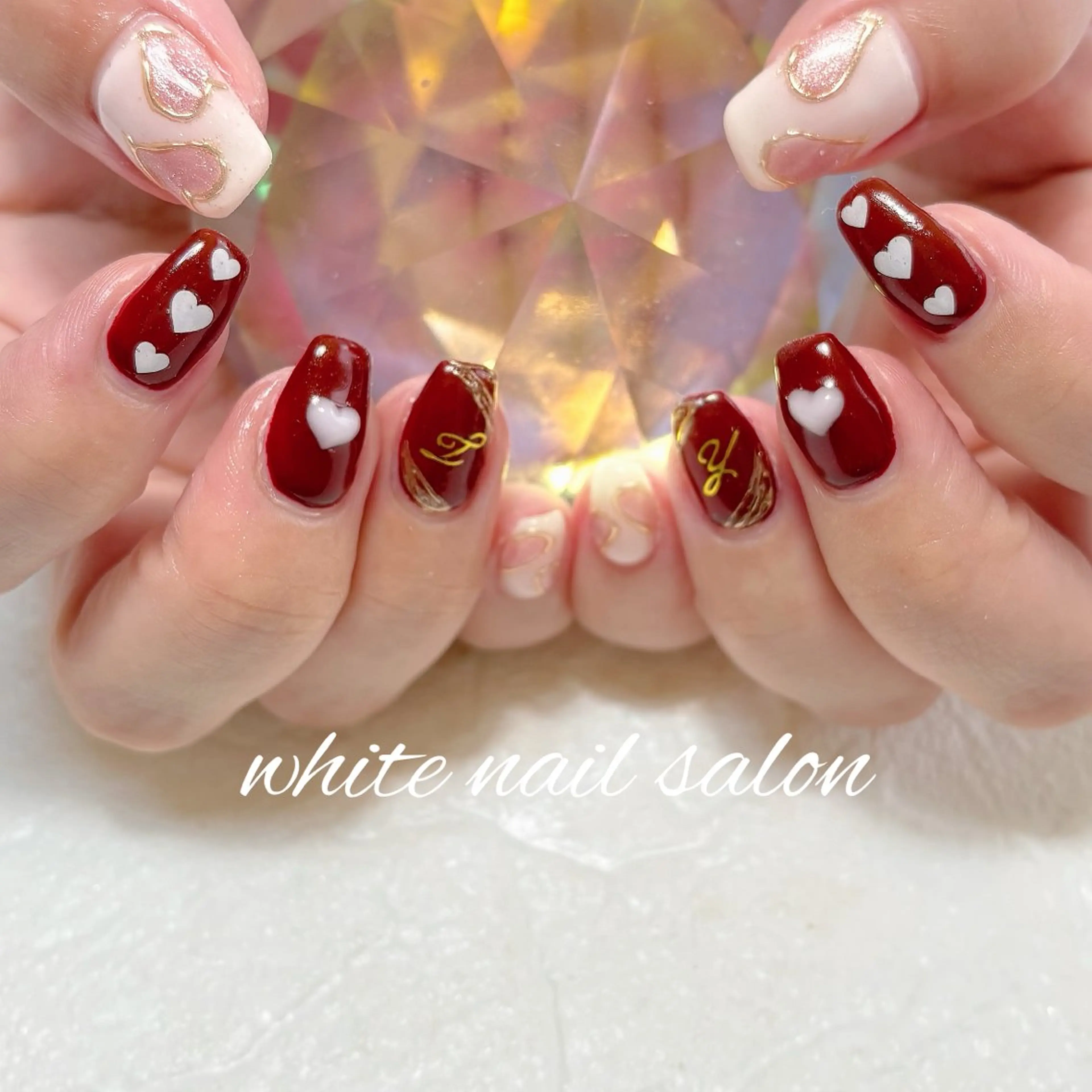 ネイル フットネイル ラメ(グリッター) ハンドネイル white nail salonのネイルデザイン
