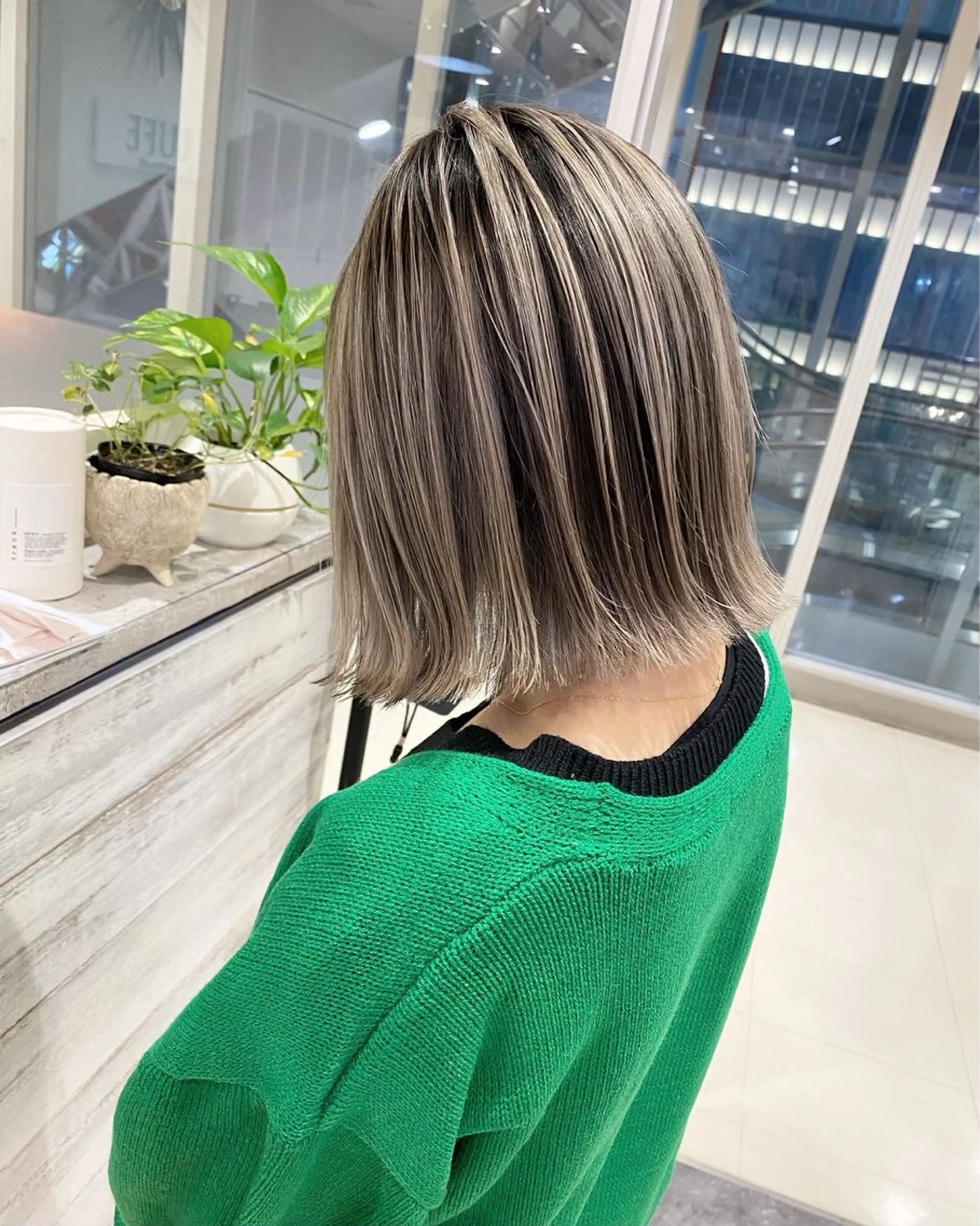 カラー バレイヤージュ ️🩵LUFE ayano️🩵のヘアスタイル