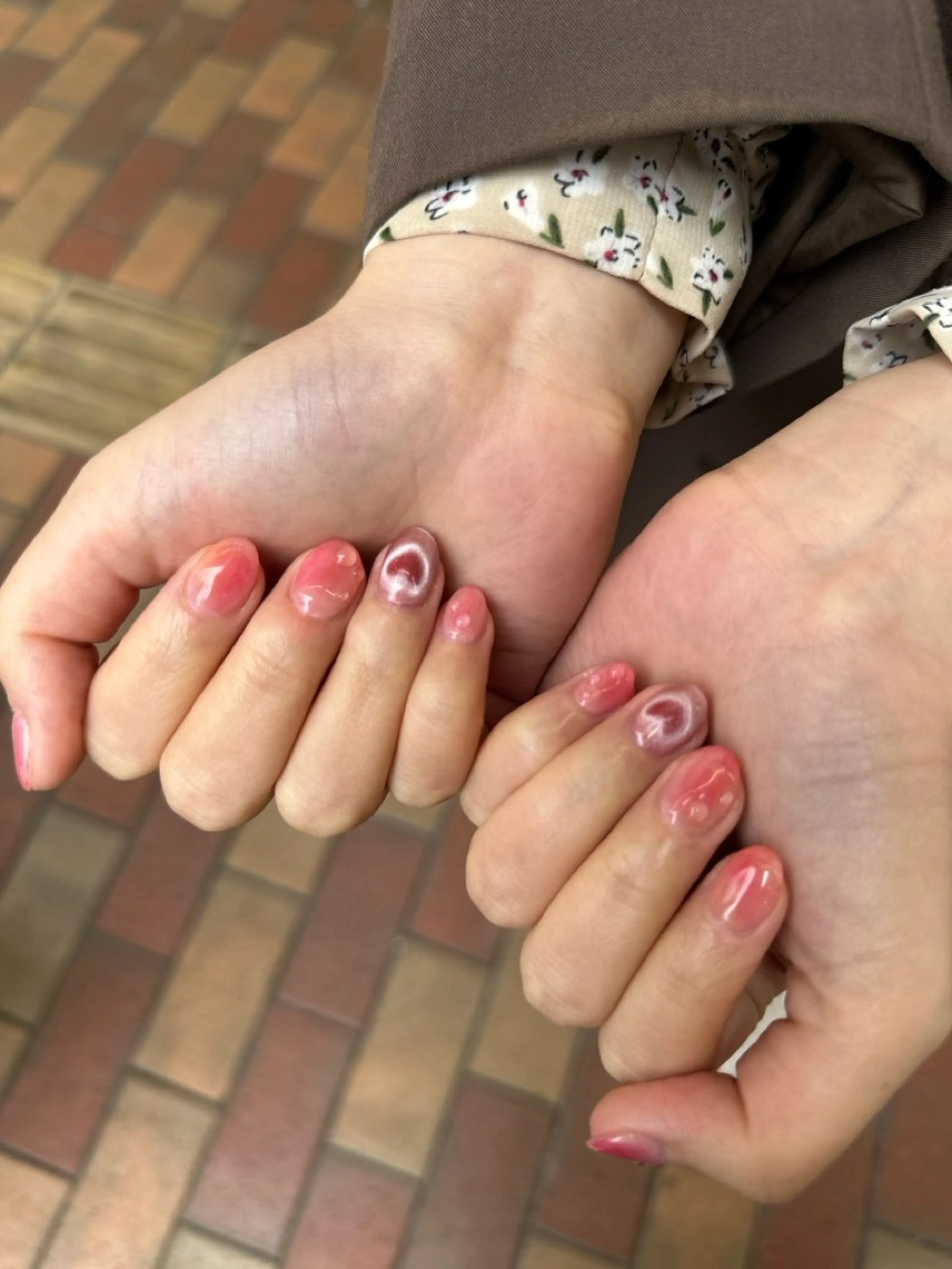 ネイル ハート マグネットネイル ハンドネイル nail salon  ∞ mikanal ∞所属・nailsalon ∞ ﾐｶﾅﾙ ∞のネイルデザイン