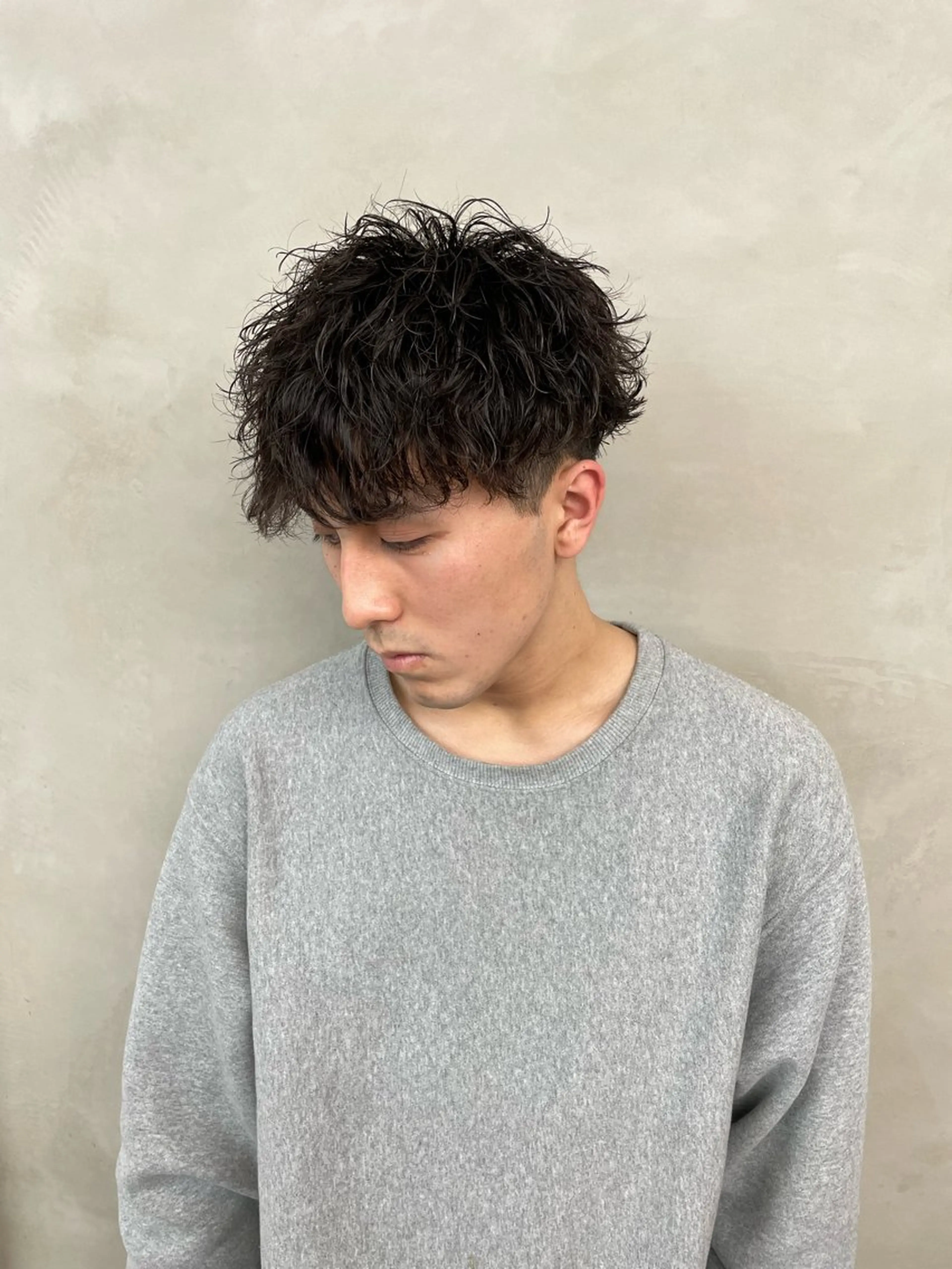 スタイリング簡単‼️トレンドメンズカット＋パーマ⚡️波巻き🌊プードル🐶ツイストスパイラル💥etc.の写真