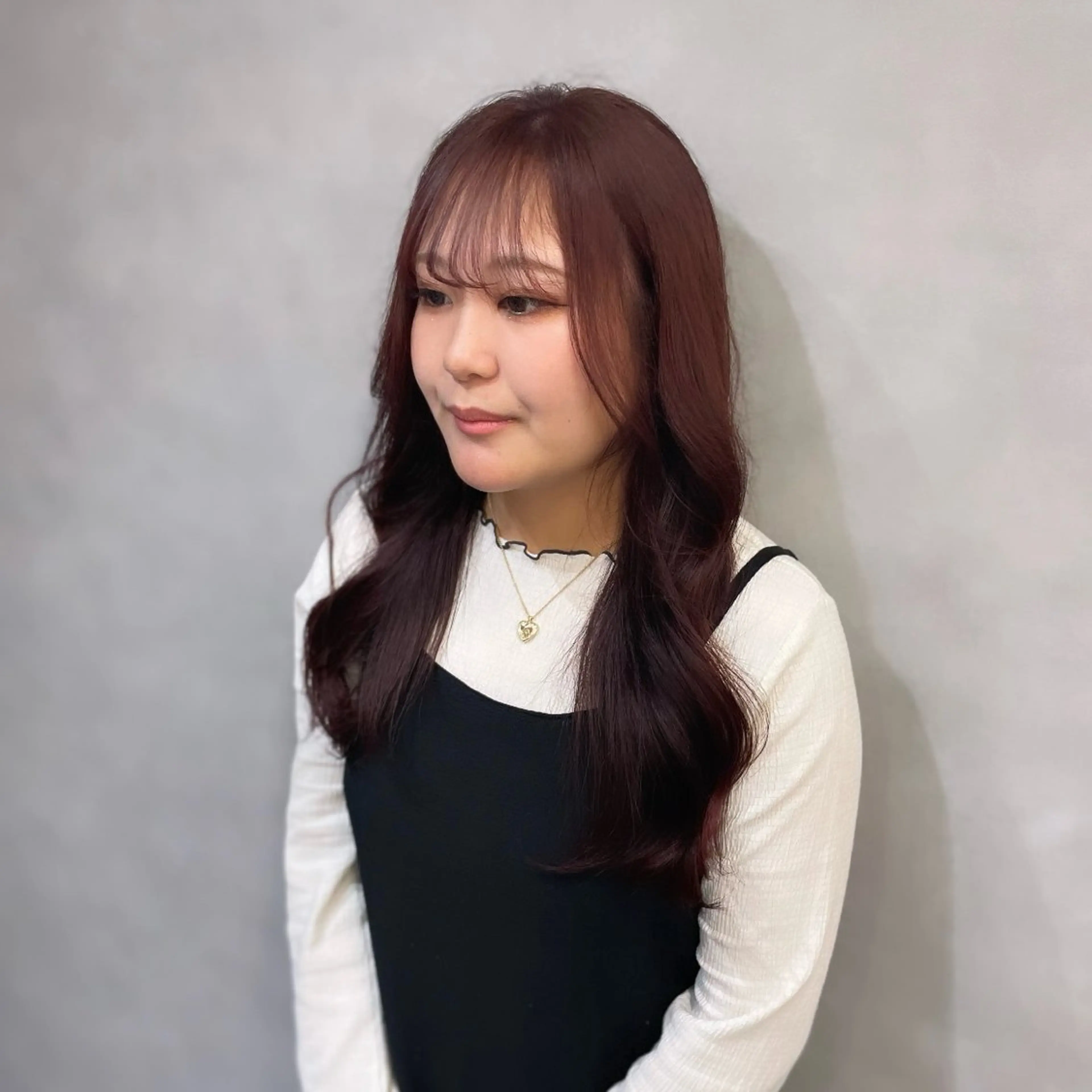 ロング カラー ブラウンカラー ピンクカラー ピンクブラウン ヘアカラー Rui/透明感カラー 暖色/レイヤーカットのヘアスタイル