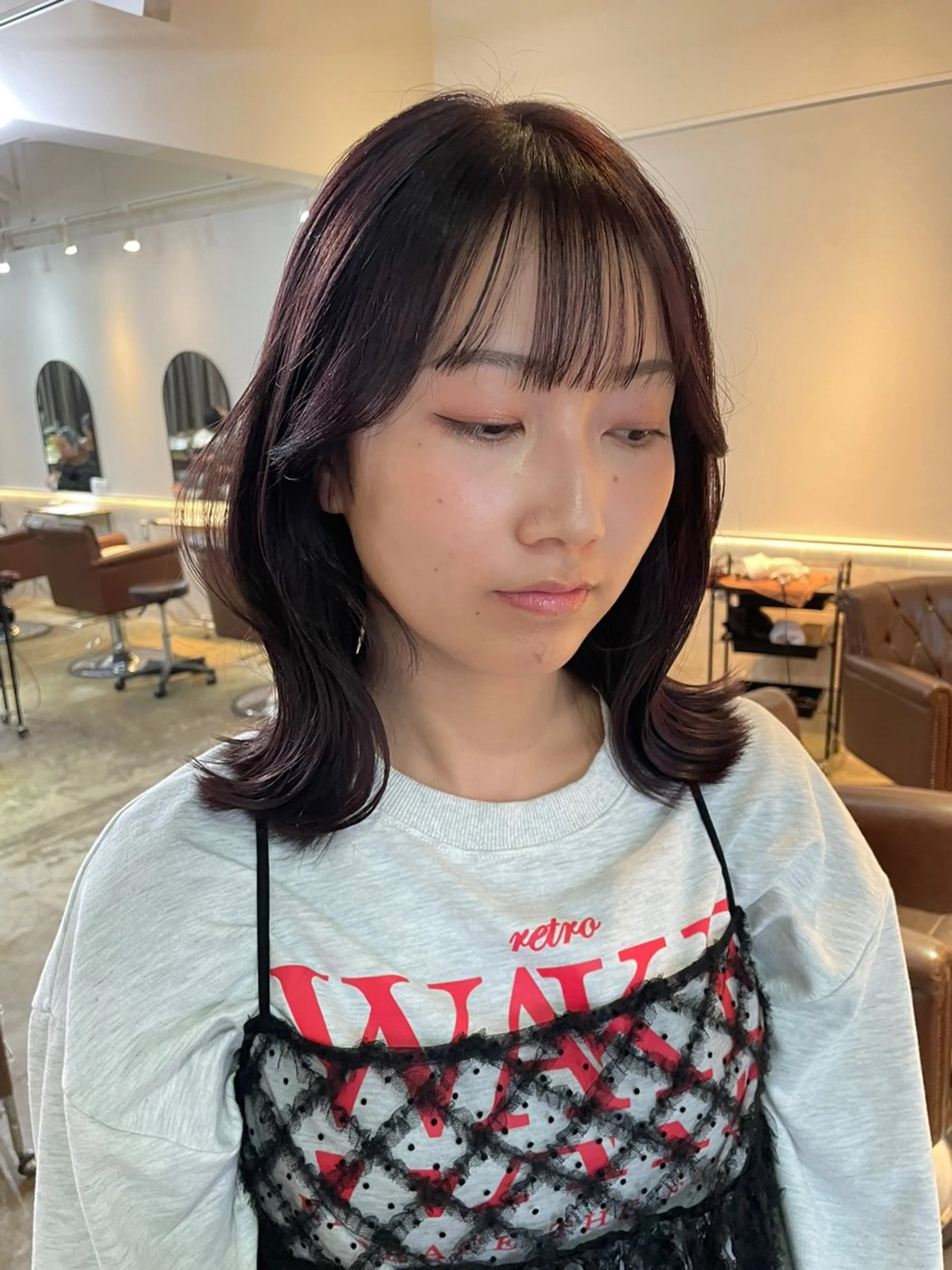 ミディアム FERIA  あべの 🌼西口実来🌼のヘアスタイル