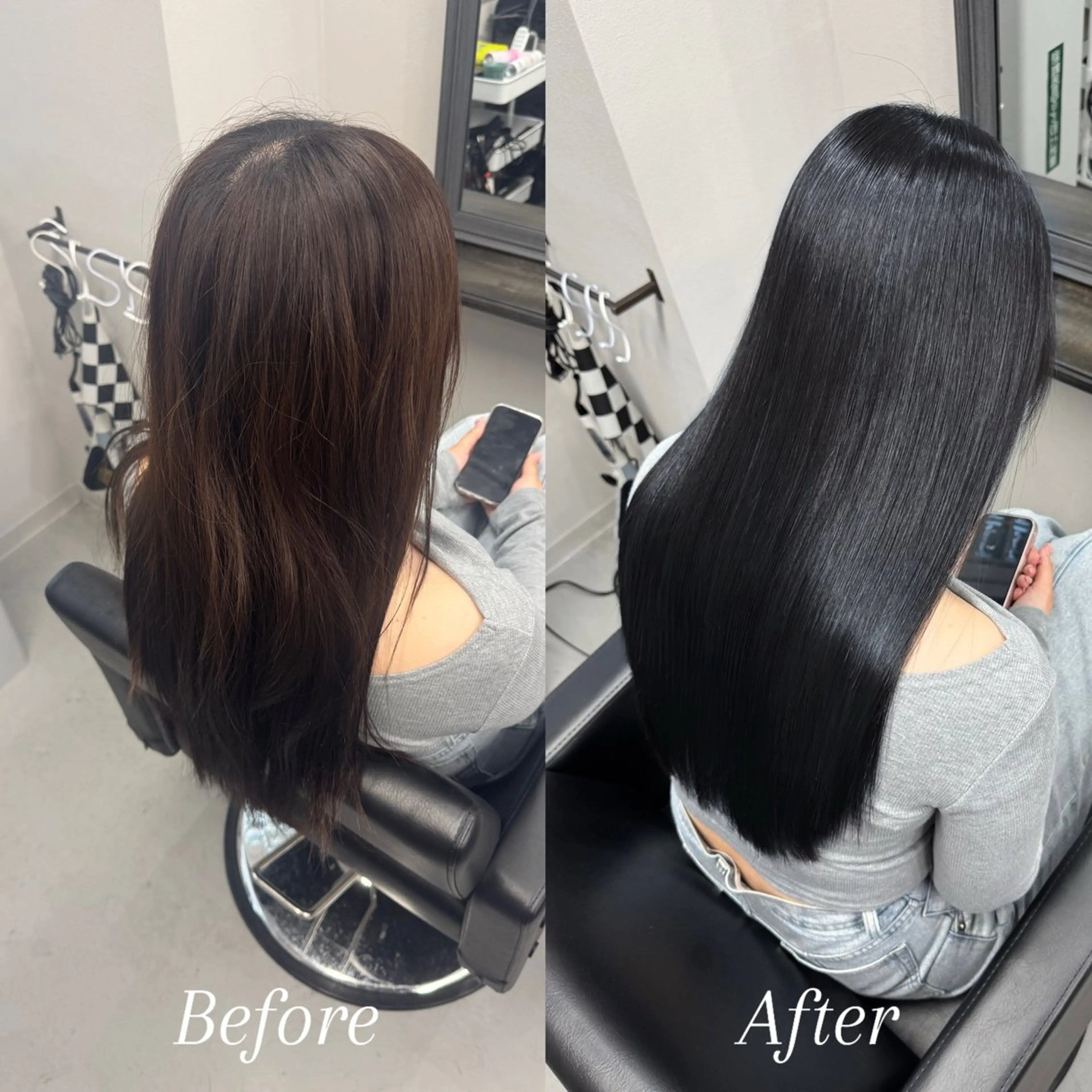 ロング カット ヘアカラー 縮毛矯正 トリートメント XYZ所属・縮毛矯正/髪質改善 韓国風/MIKIYAのヘアスタイル