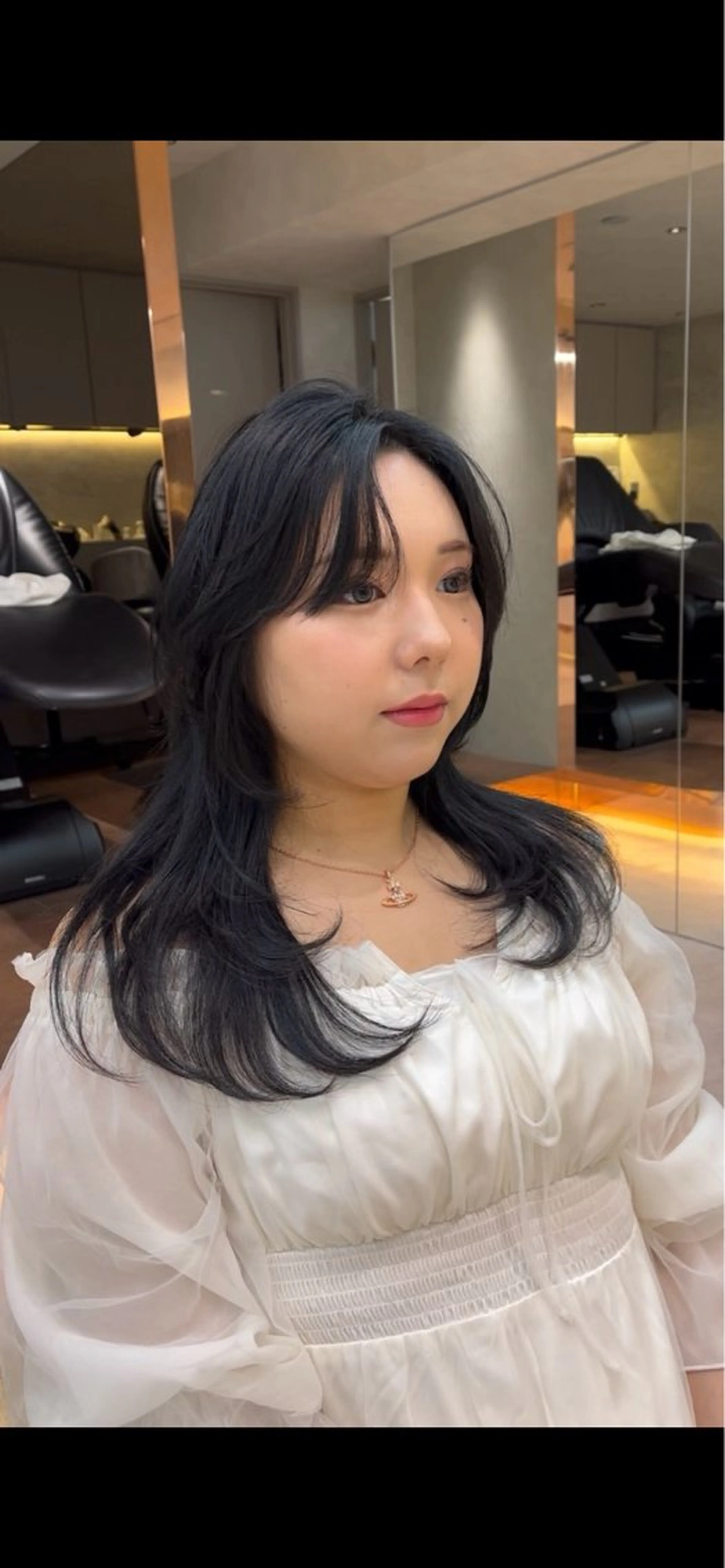 ロング カット ヘアカラー トリートメント 久米 春輝のヘアスタイル