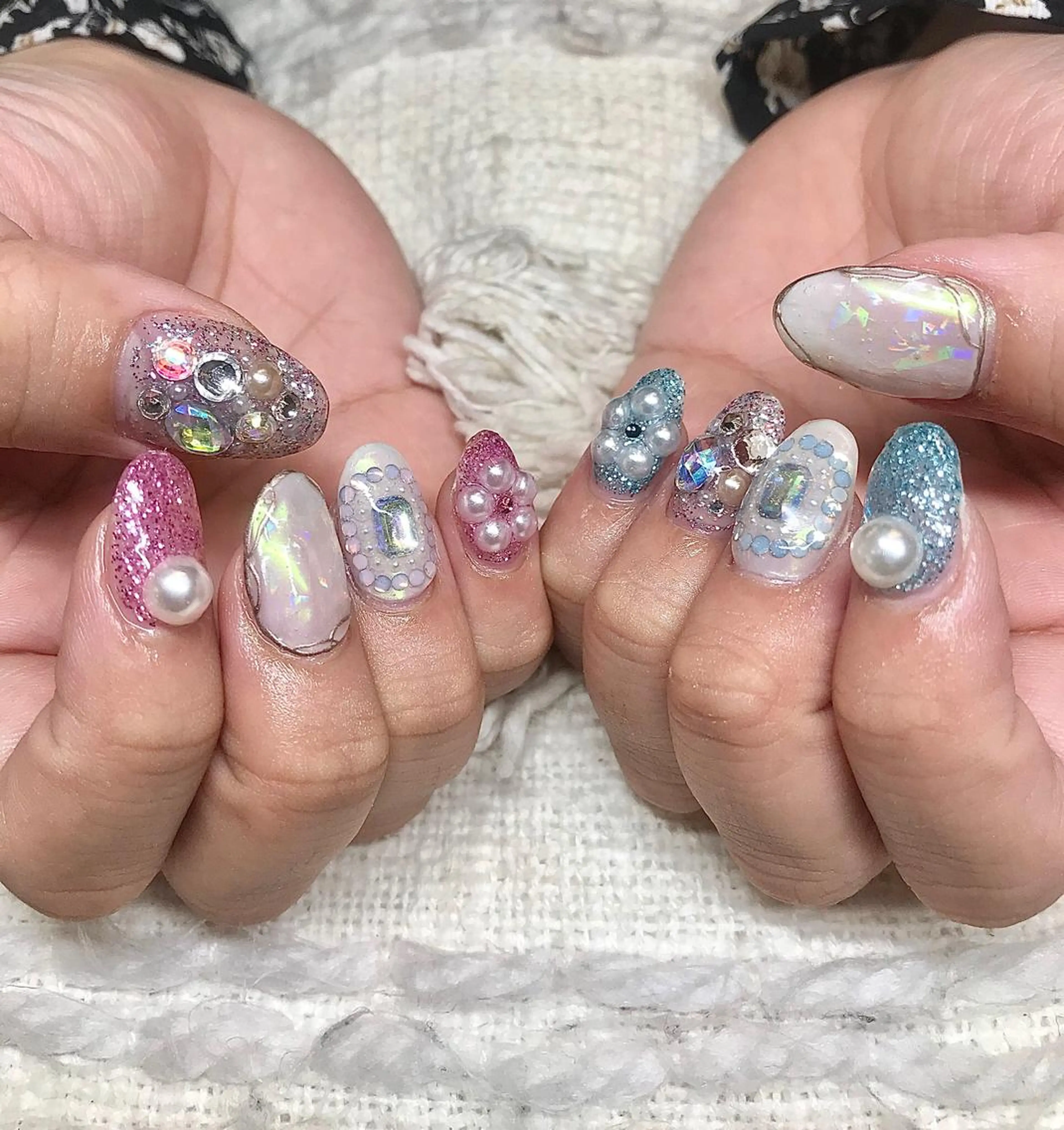 ミディアム パーマ ヘアアレンジ ネイル マツエク・マツパ nail&eye Aoのマツエク・マツパデザイン