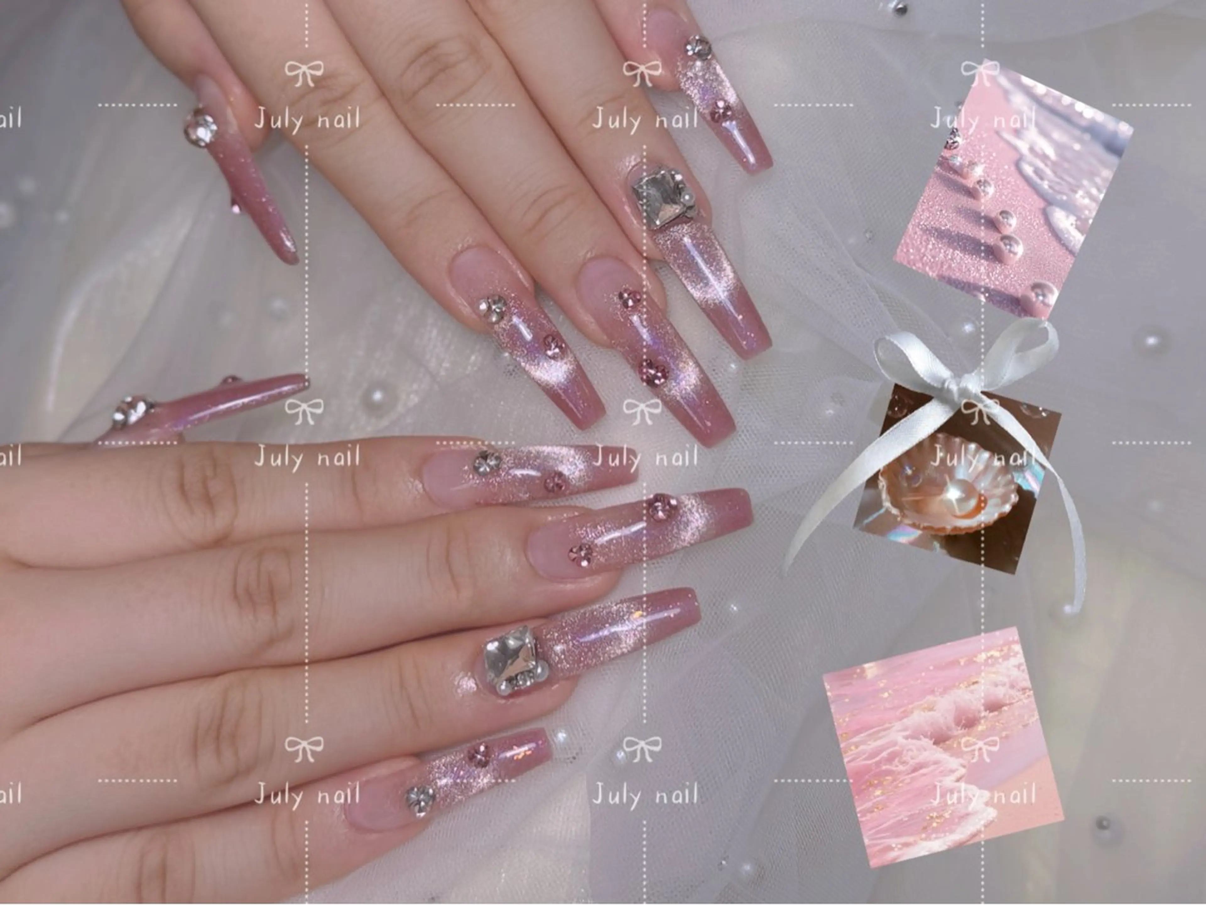 ロング ハンドネイル July.nail ジュライ　ネイルのネイルデザイン