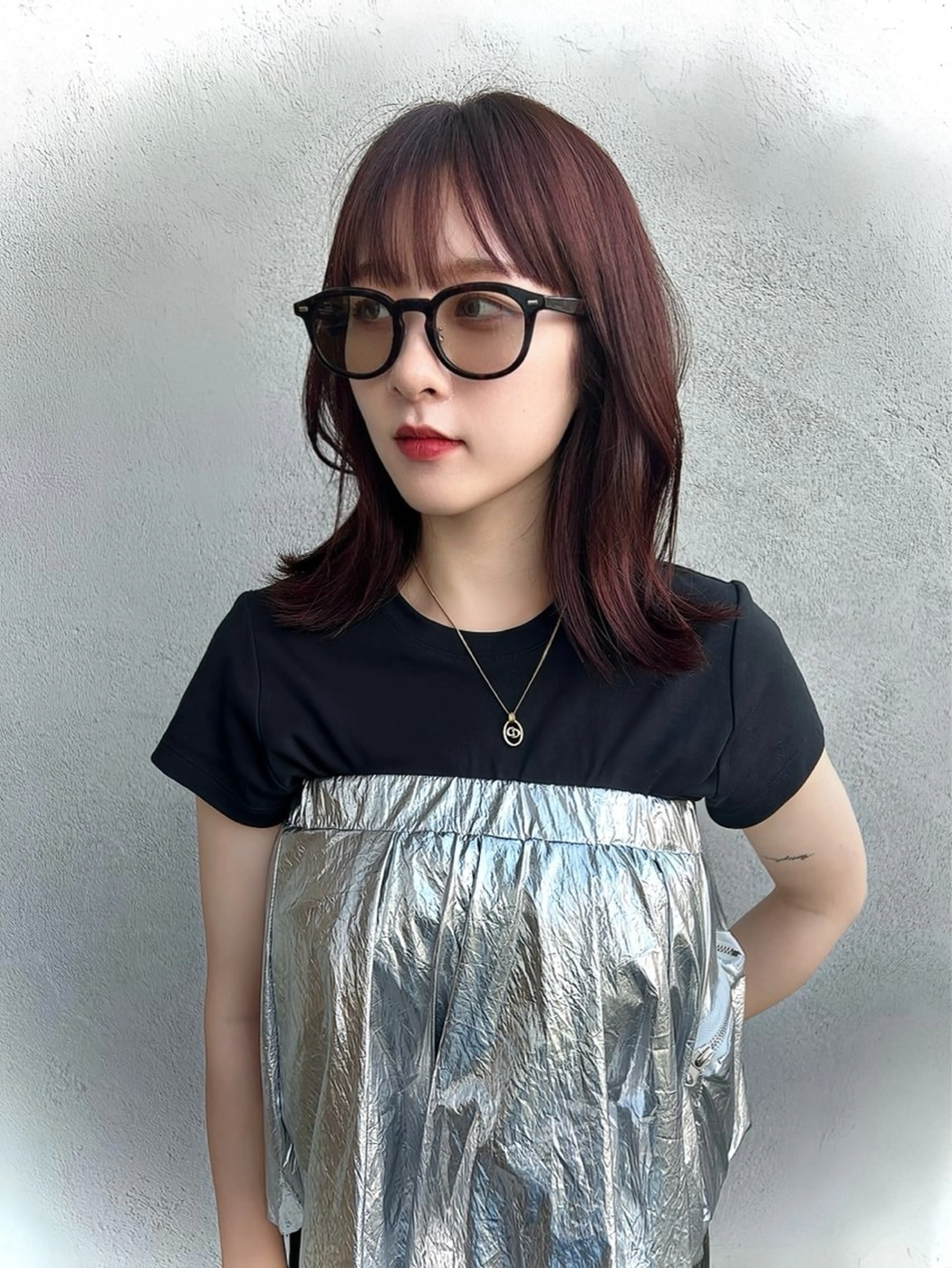 ミディアム 韓国風ヘア トリートメント カット トリートメント SOYON nanamiのヘアスタイル