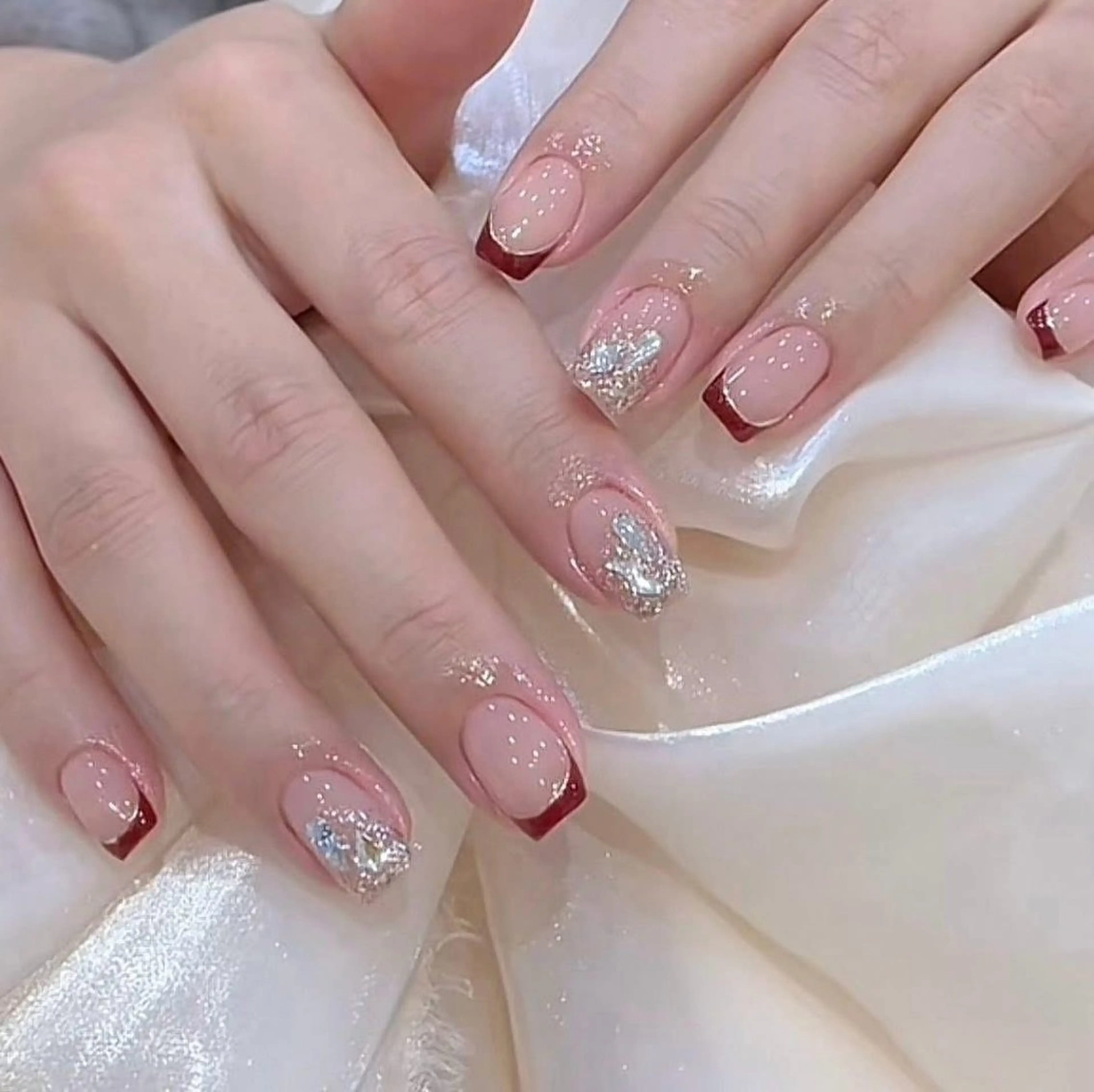 ネイル アートネイル 成人式 ジェルネイル ニュアンスネイル ネイルチップ Kora Nailのネイルデザイン