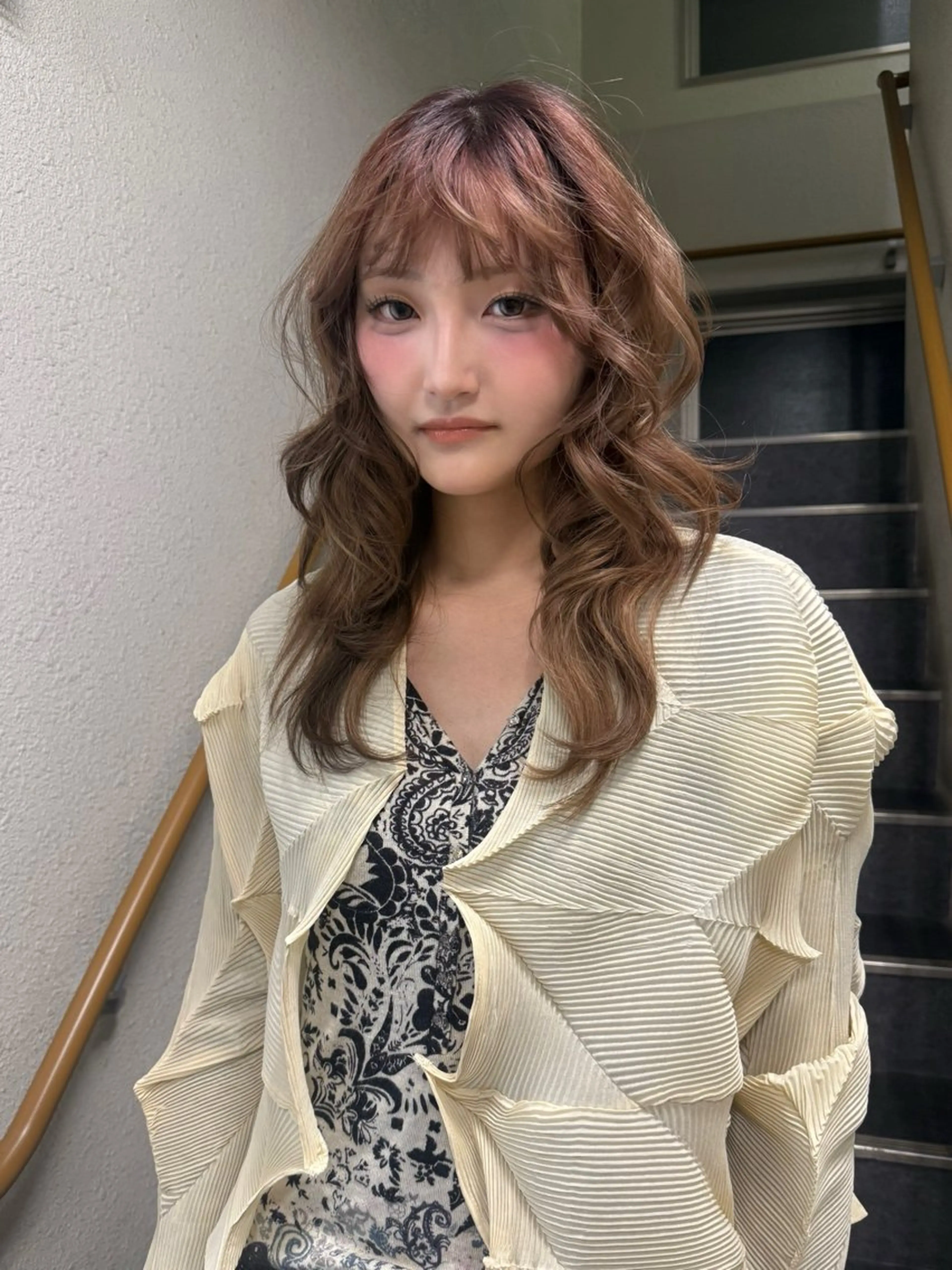 セミロング ヘアカラー カラーモデル募集中 Rei🐈‍⬛/大宮のヘアスタイル