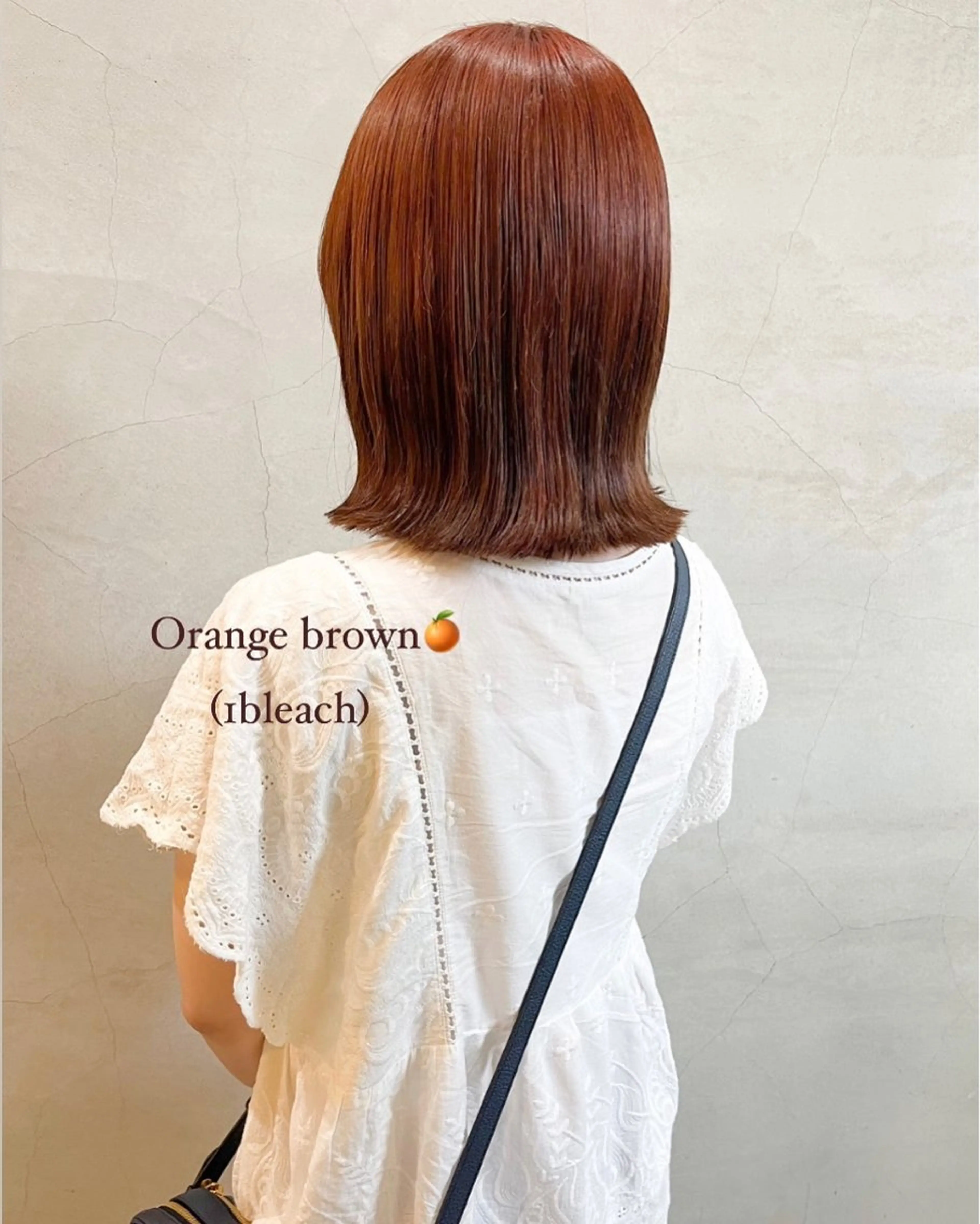 ミディアム カラー Musee plume所属・荻野七菜子 ボブのヘアスタイル