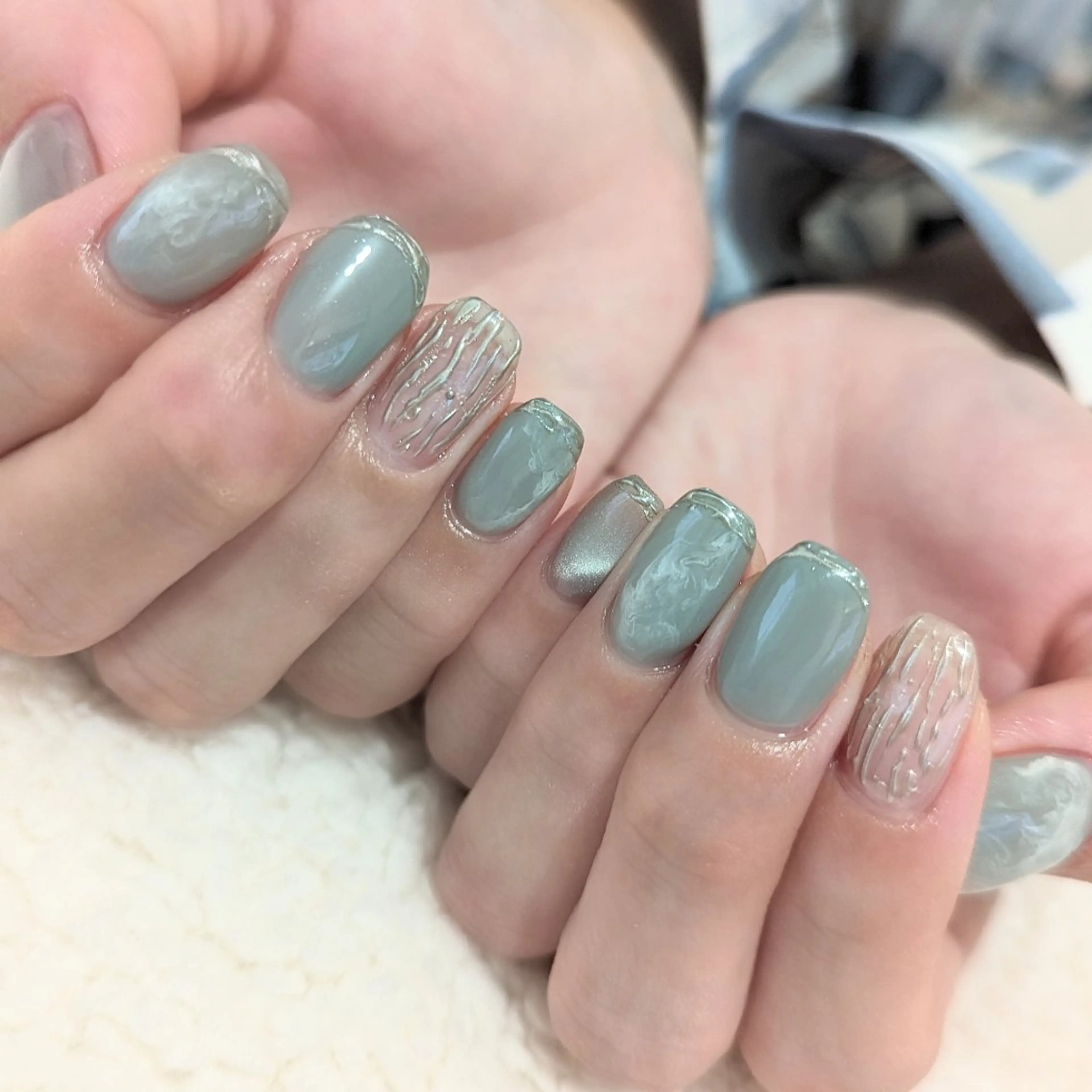 ネイル ニュアンスネイル VIBLISS福岡店 yurichanのネイルデザイン