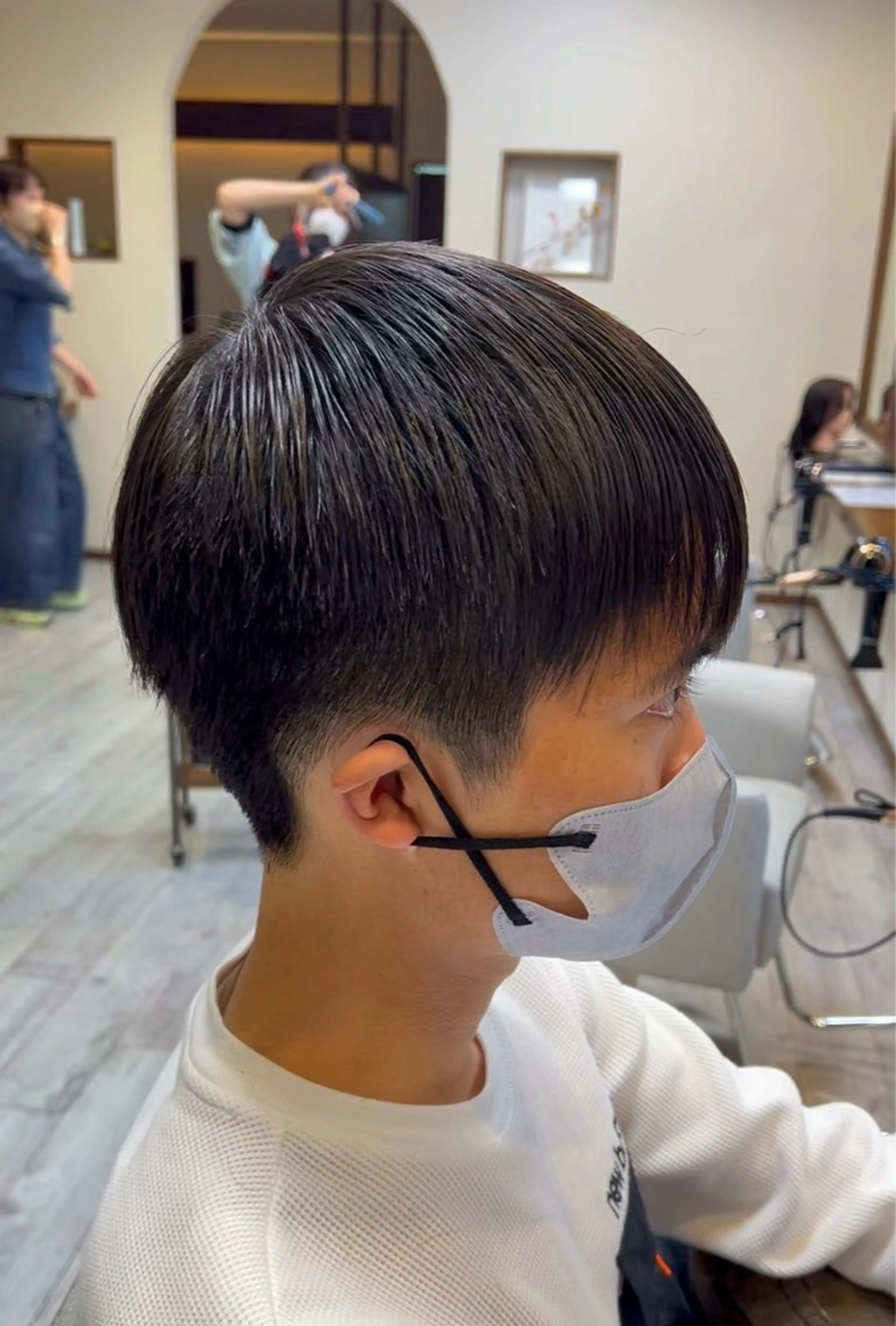 メンズ amiehairroom所属・むらたナチュラルパー マ🌀透明感カラーのヘアスタイル