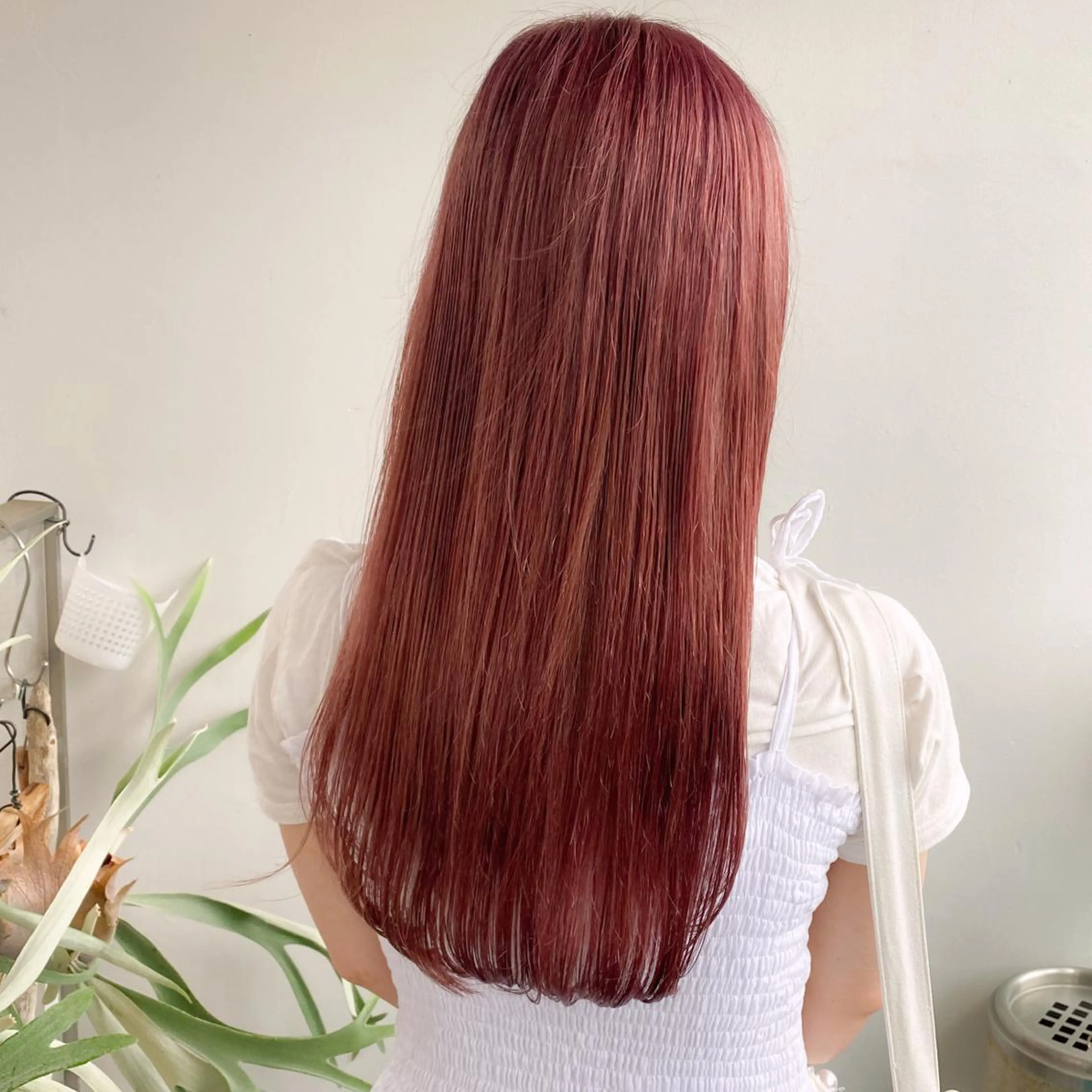 ミディアム カラー ピンクカラー ヘアカラー トリートメント 中屋恵美🎨 Designカラーのヘアスタイル