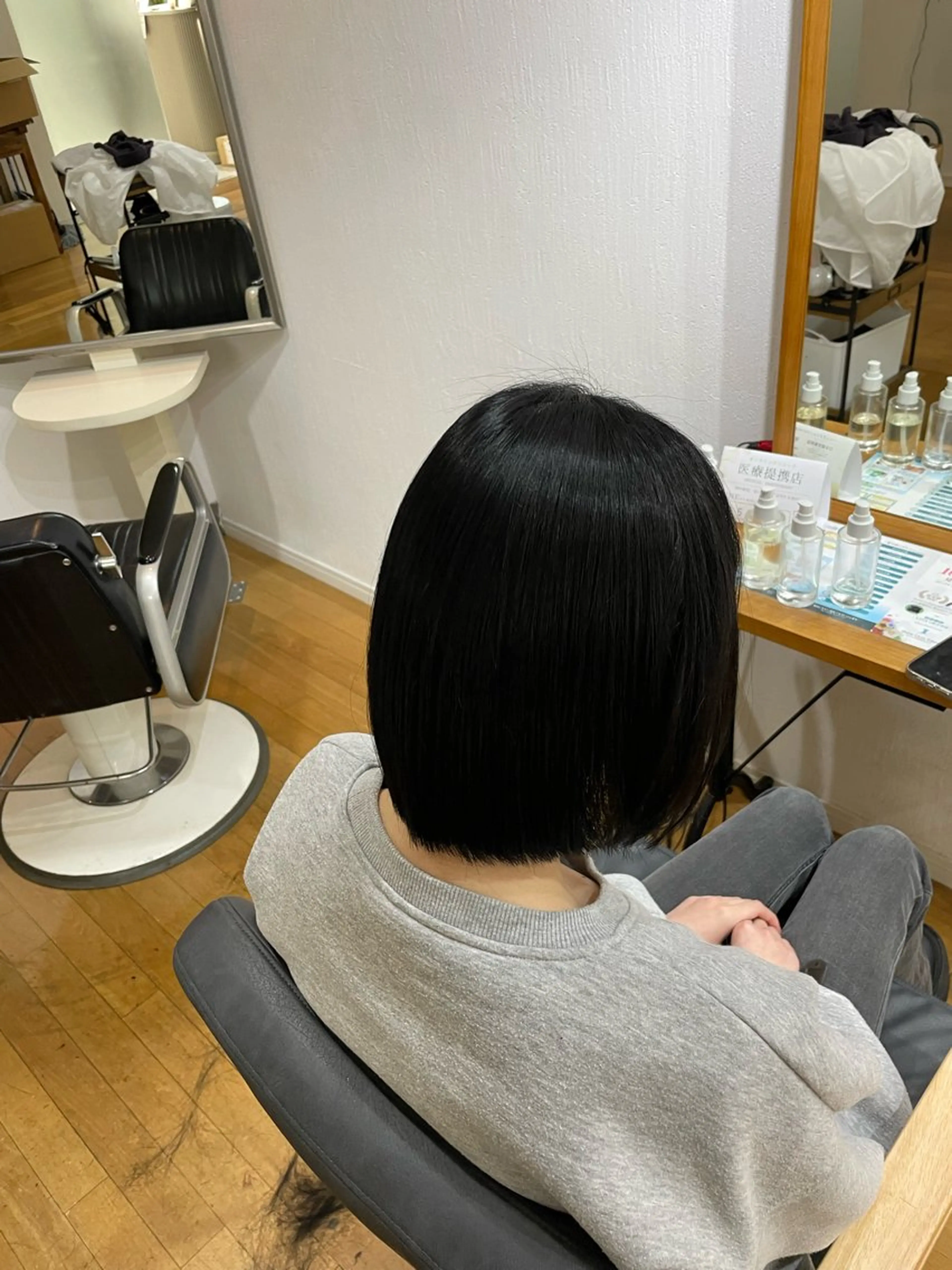 ショート カット 縮毛矯正 トリートメント 西元 群/艶髪/髪質改善のヘアスタイル