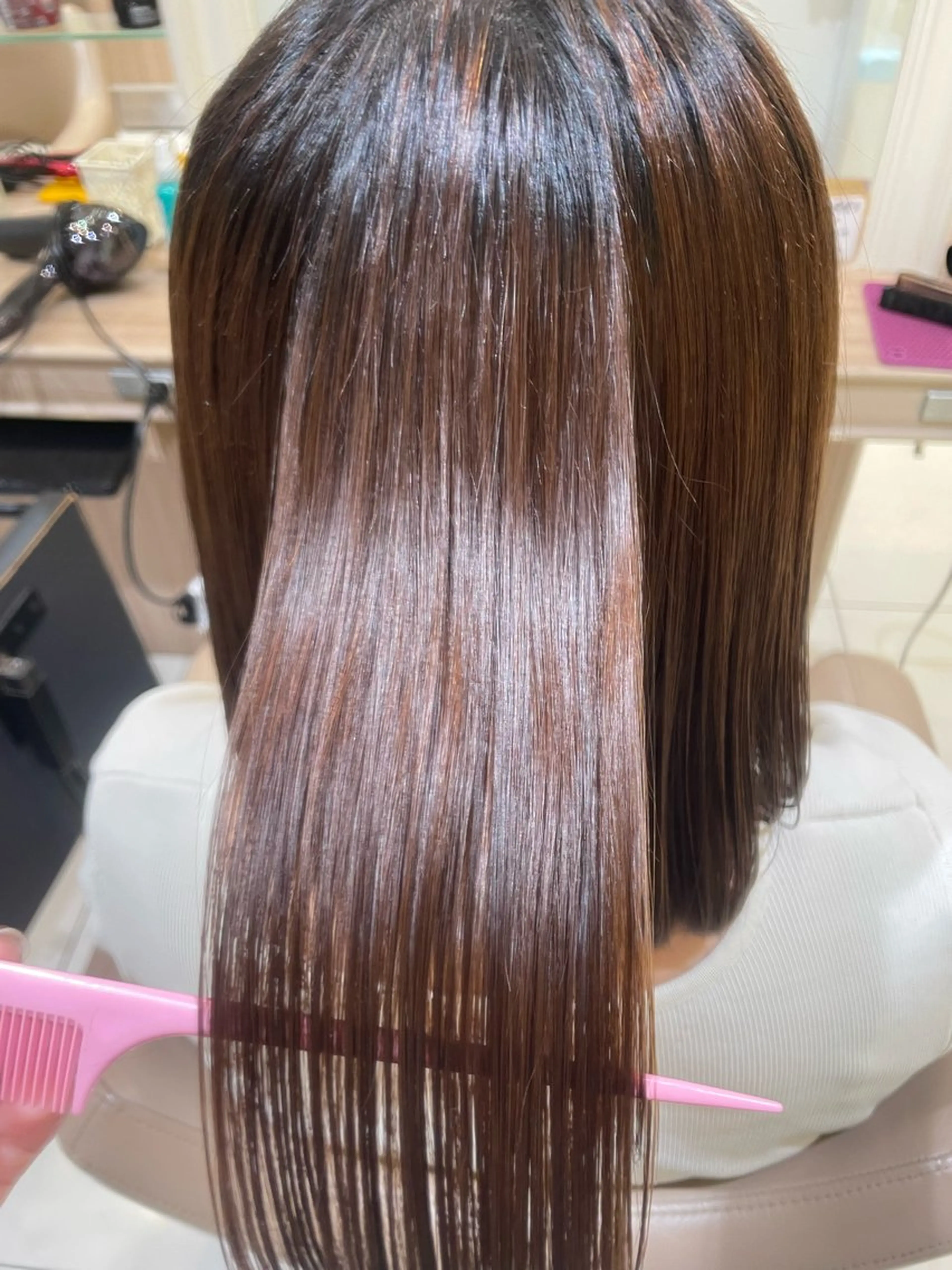 ミディアム パーマ 縮毛矯正 トリートメント 韓国ヘアメイク🎀/ 縮毛矯正✨山本媛香のヘアスタイル