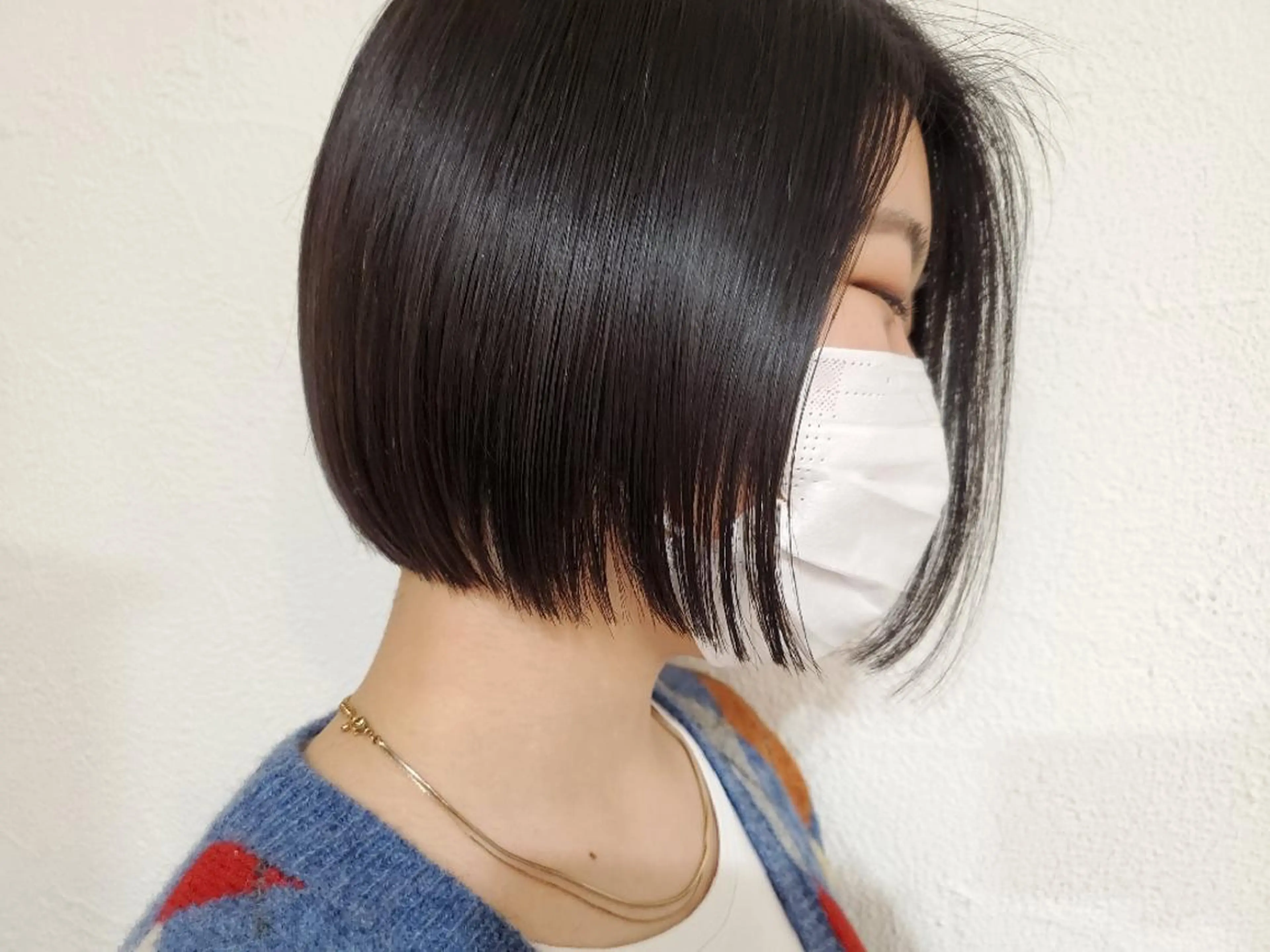ショート 切りっぱなしボブ ボブ パ ルのヘアスタイル