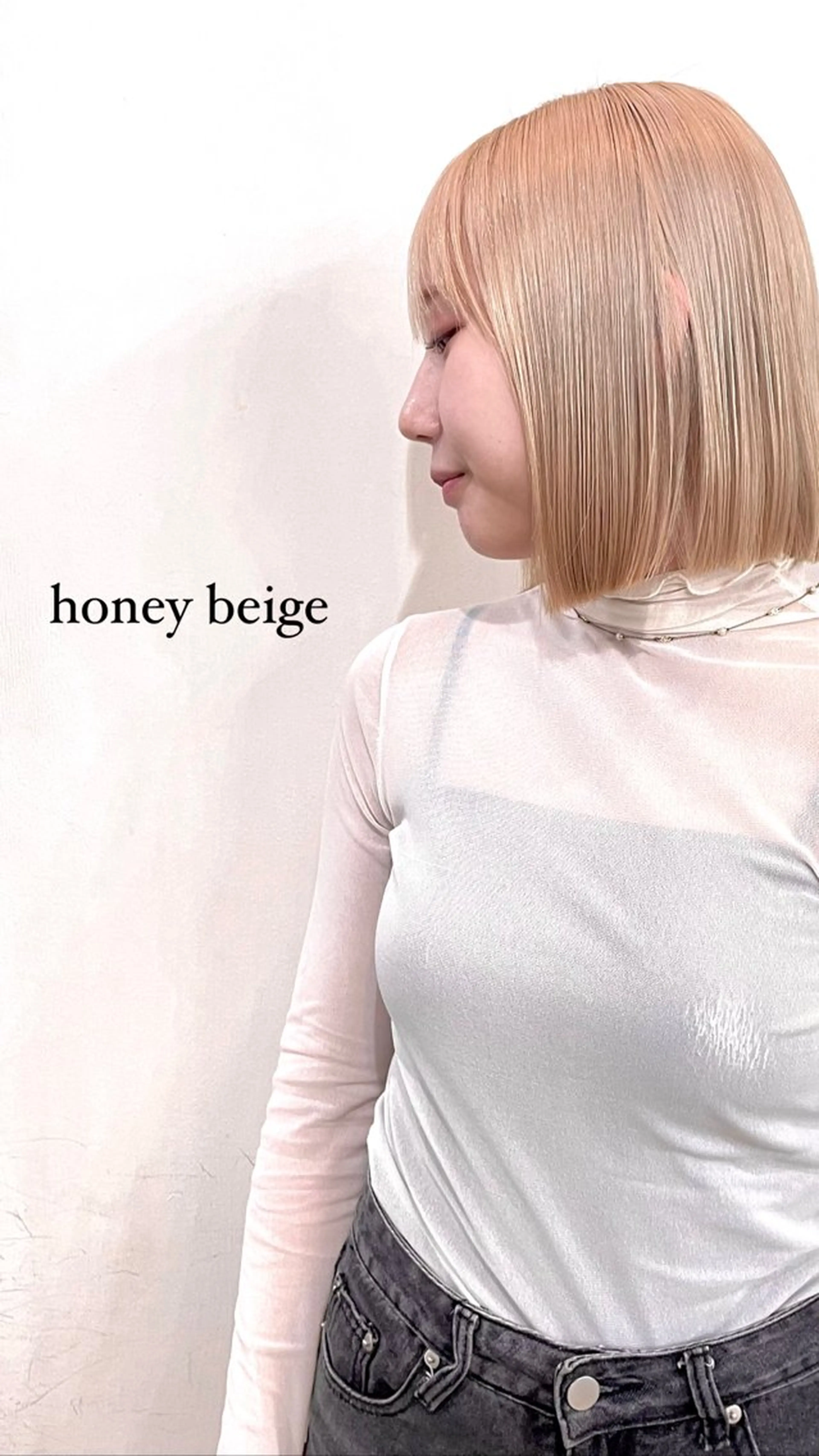 ショート カラー ヘアアレンジ ベージュカラー ハイトーンカラー ミルクティーベージュ ボブ 💐ナチュラルヘア Kroda💐のヘアスタイル