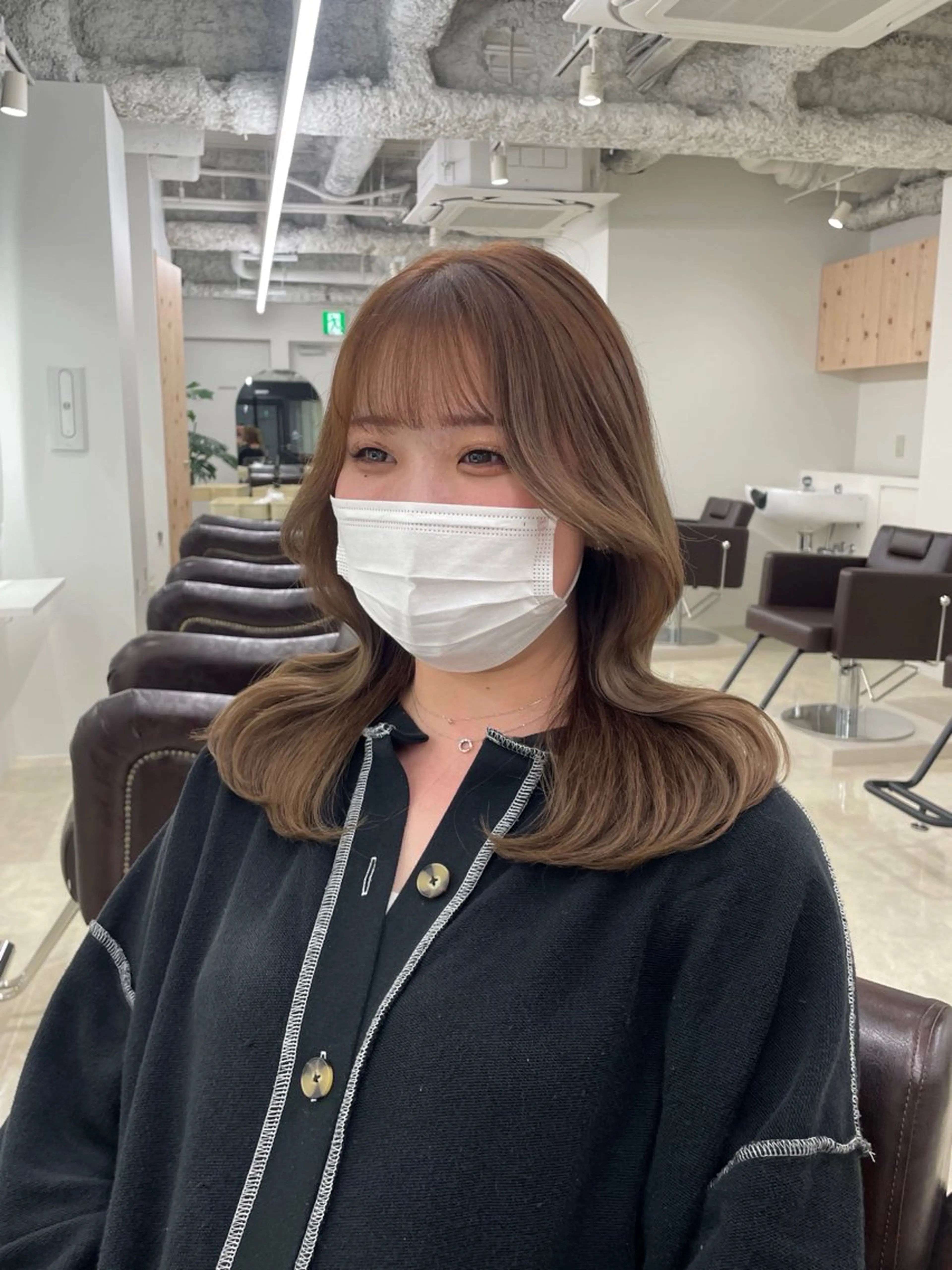 ロング カラー 新宿/韓国ヘア/ 髪質改善ストレートのヘアスタイル
