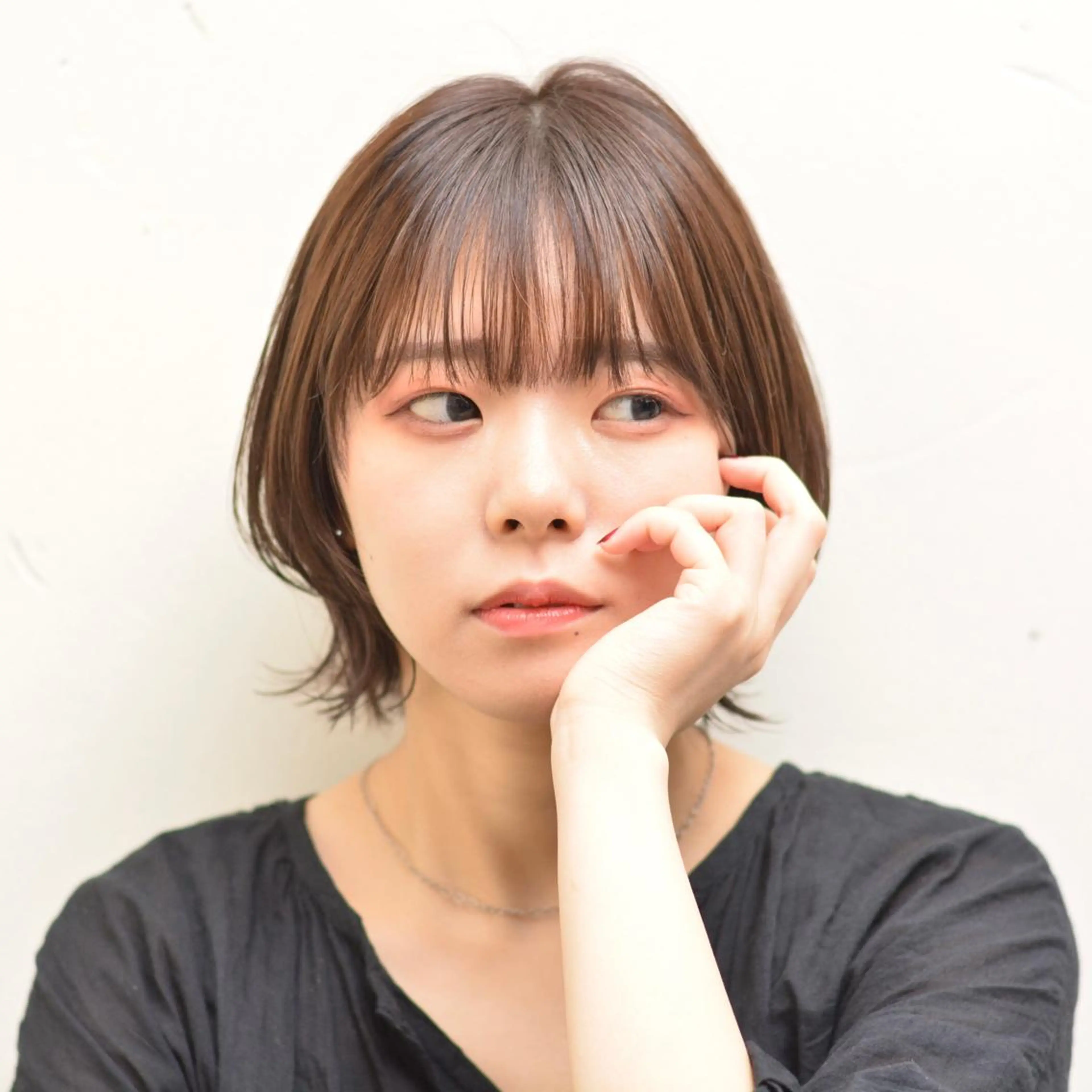 ショート ボブ ウルフカット jjeno所属・kaN./ボブ /髪質改善ストレートのヘアスタイル