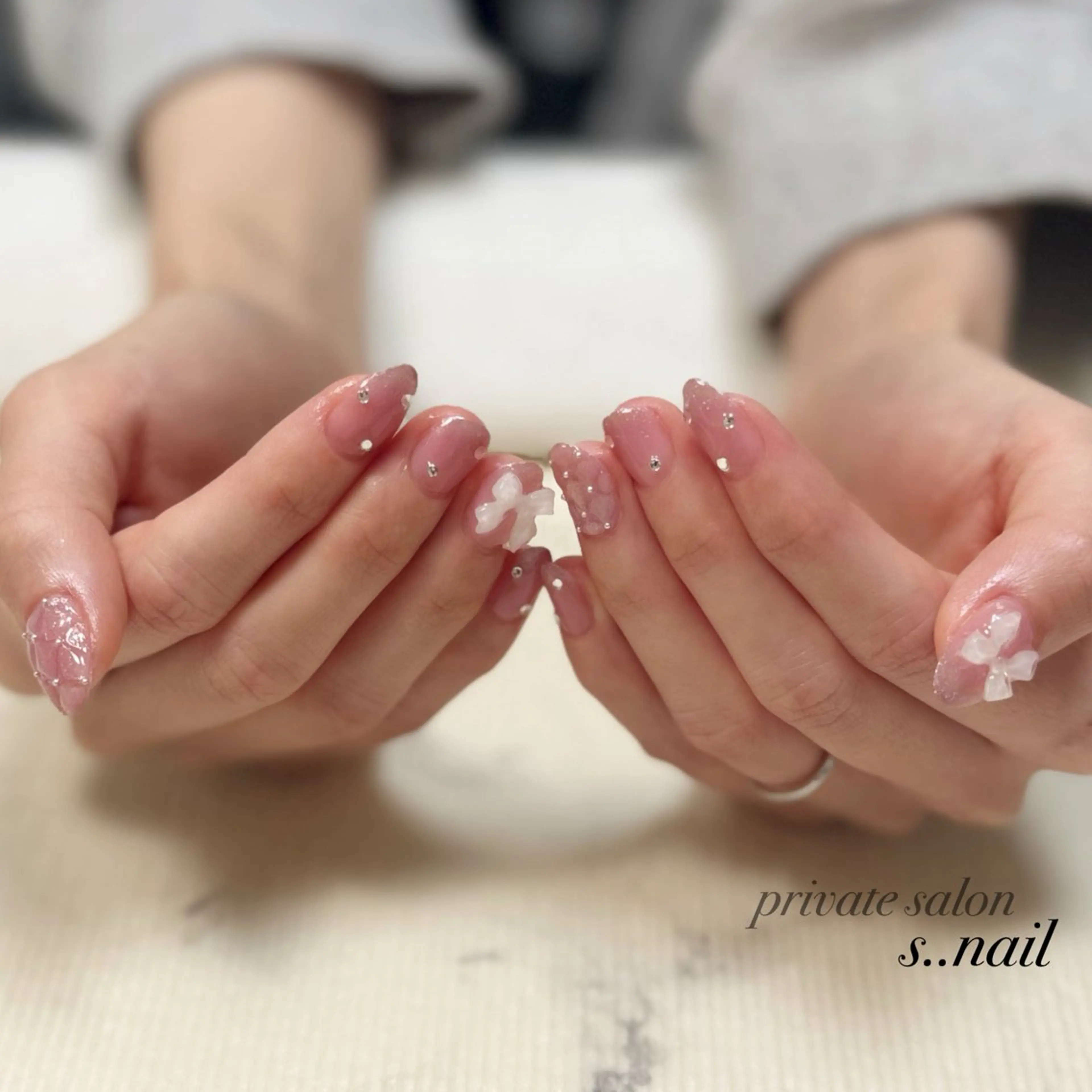 ネイル 持ち込み ブライダルネイル ハンドネイル フットネイル s..nail / MORITAのネイルデザイン