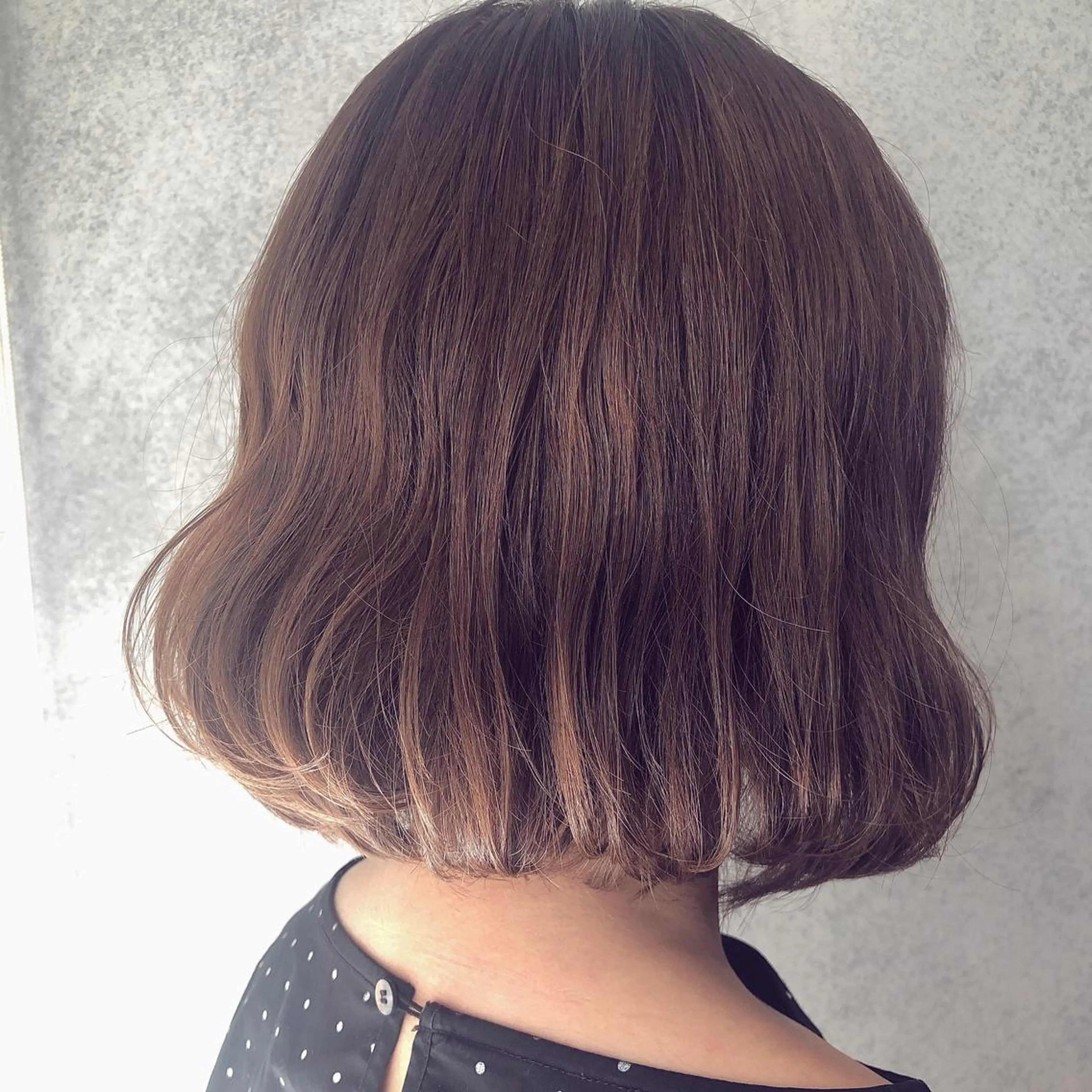 ミディアム カラー ベージュカラー ラベンダーカラー ラベンダーベージュ 櫻井 未悠のヘアスタイル