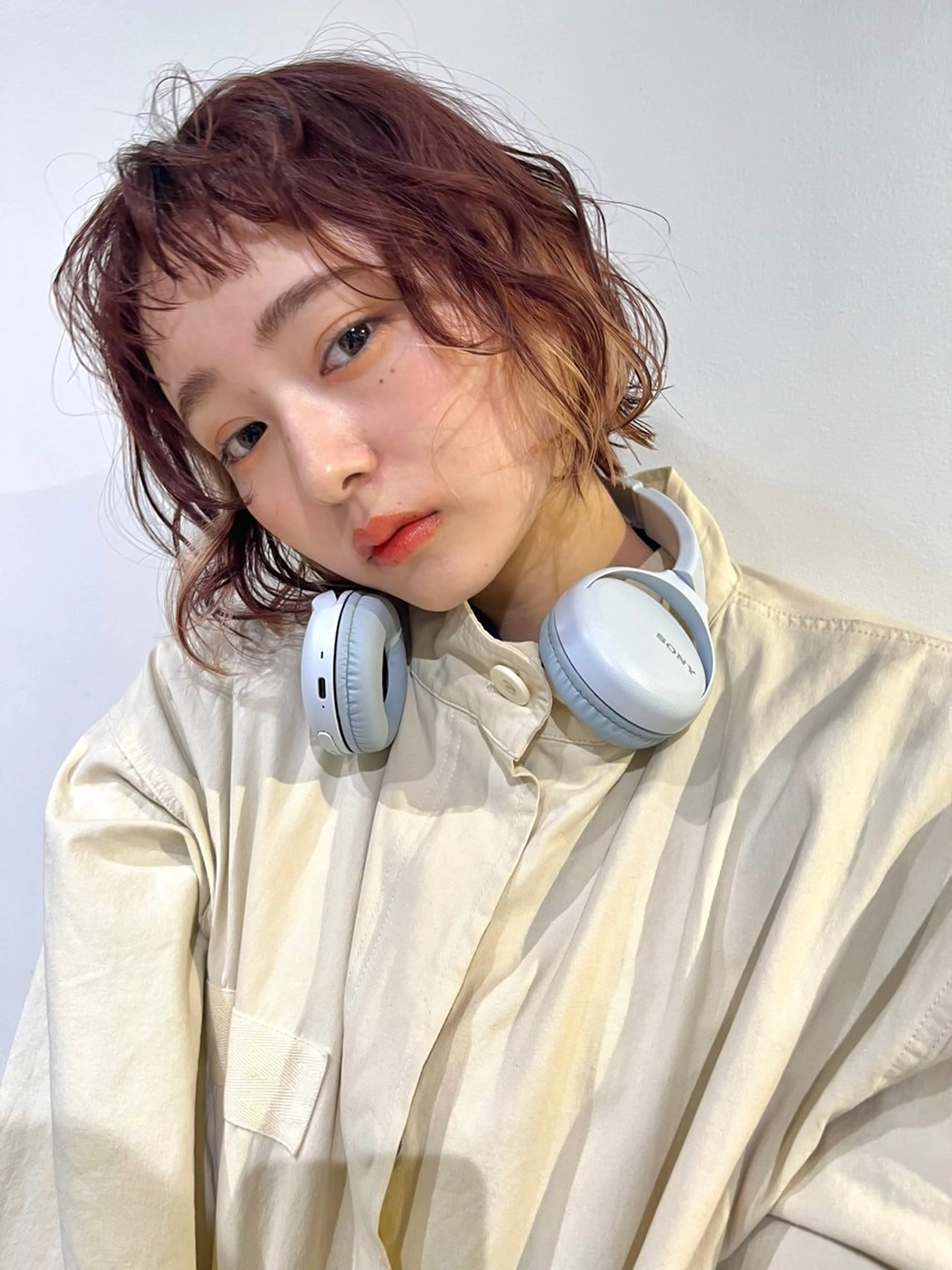 ミディアム ピンクブラウン December/ jingumae所属・【カットモデル募集】 yuzuのヘアスタイル