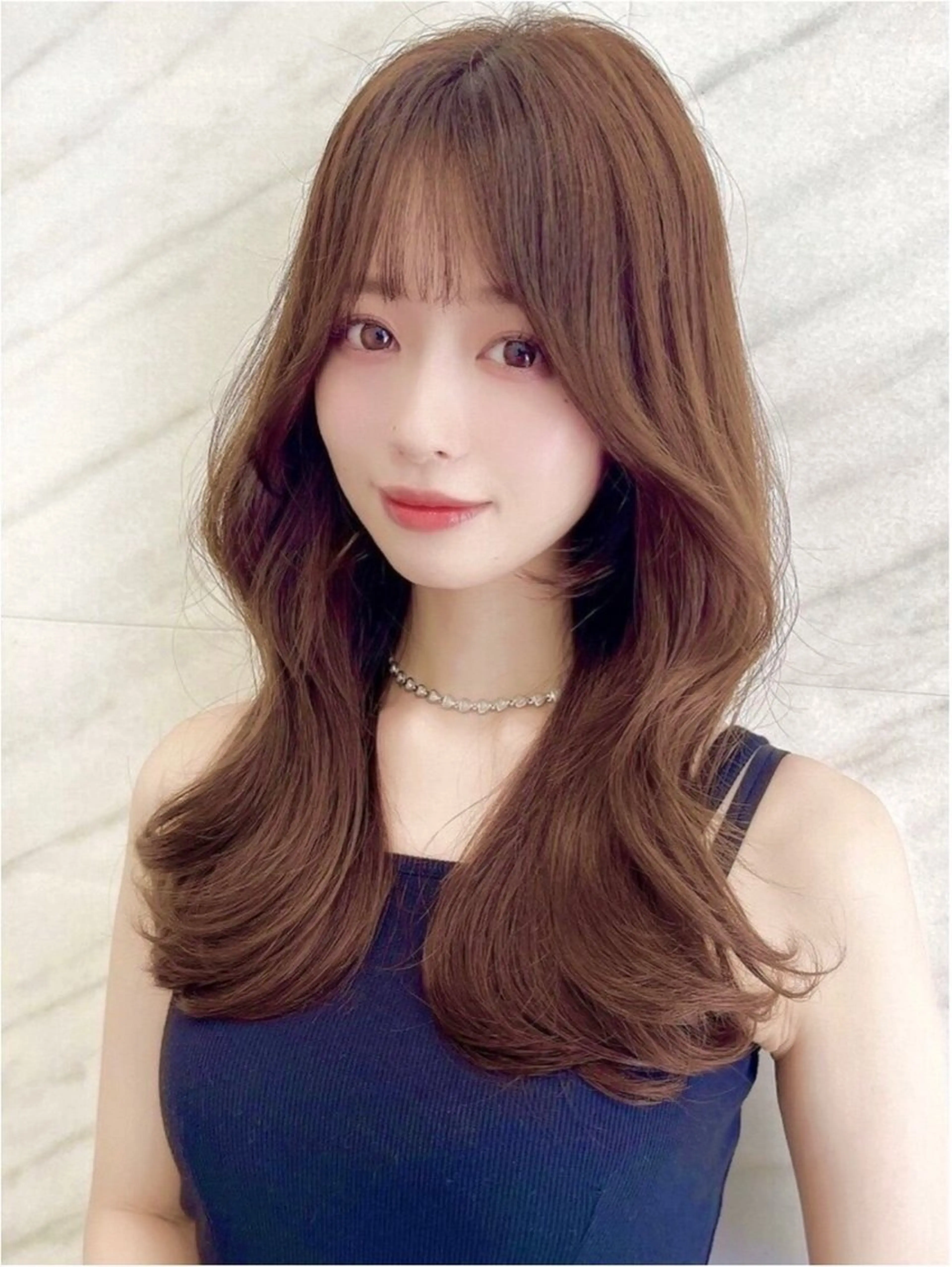 ロング カラー 透明感カラー🤎 中川智帆のヘアスタイル