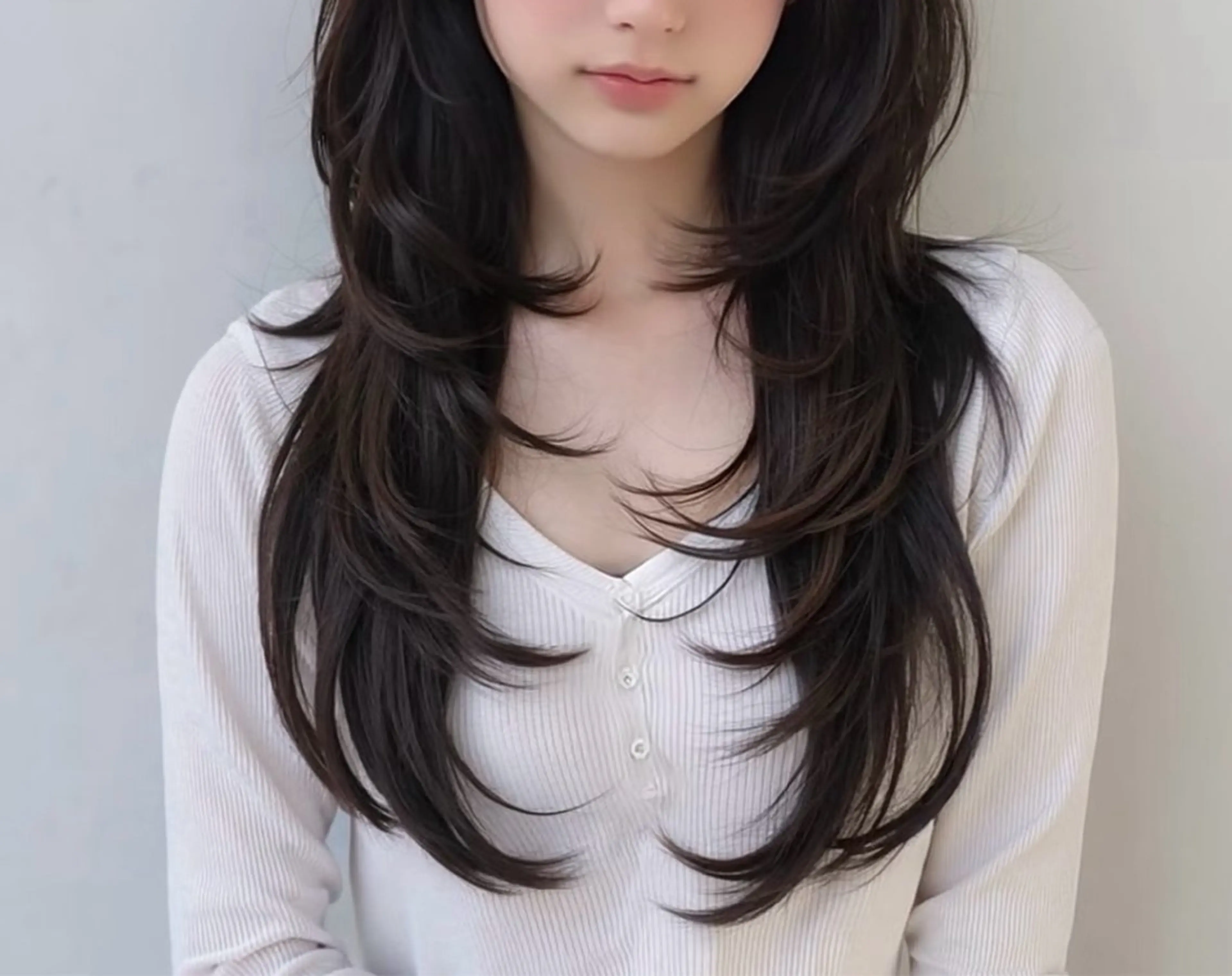 ロング armony (明治神宮前店)所属・☪︎レイヤー/ウルフ /ハッシュ☪︎ にこのヘアスタイル