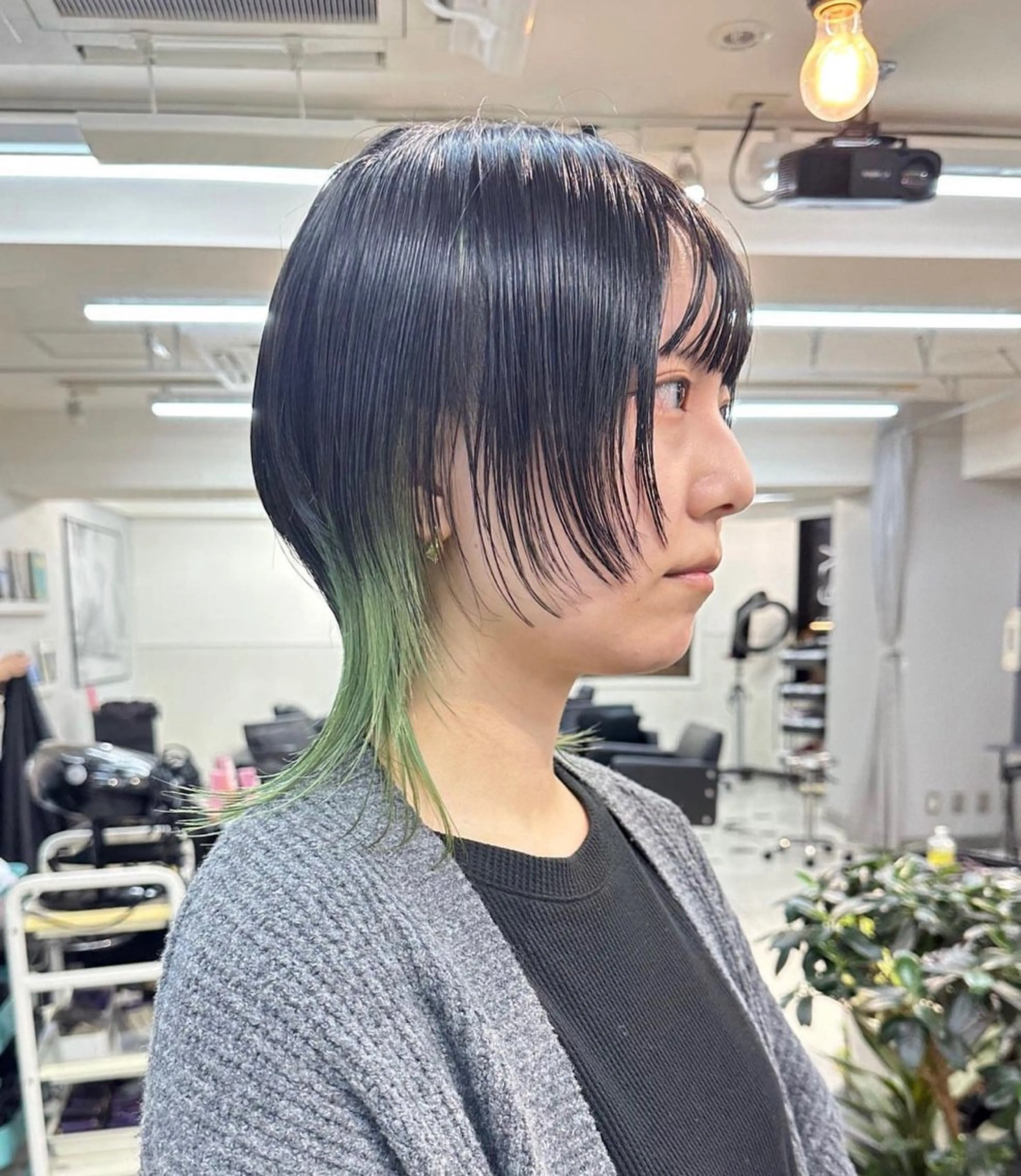 ミディアム レイヤー×ツヤカラー 渋谷/kougaのヘアスタイル