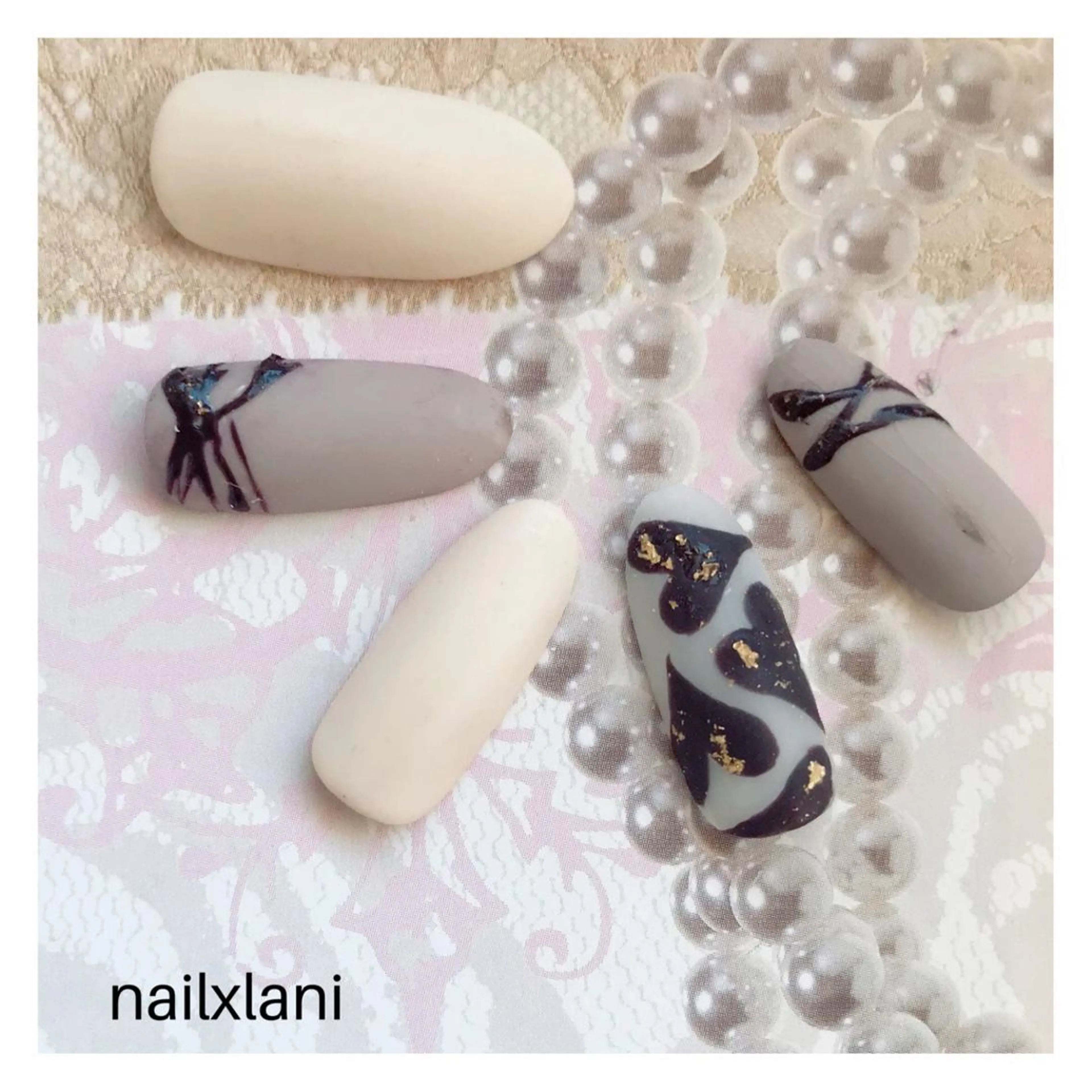 ネイル 練馬駅近ネイルラニ 不細工爪90分で美爪のネイルデザイン