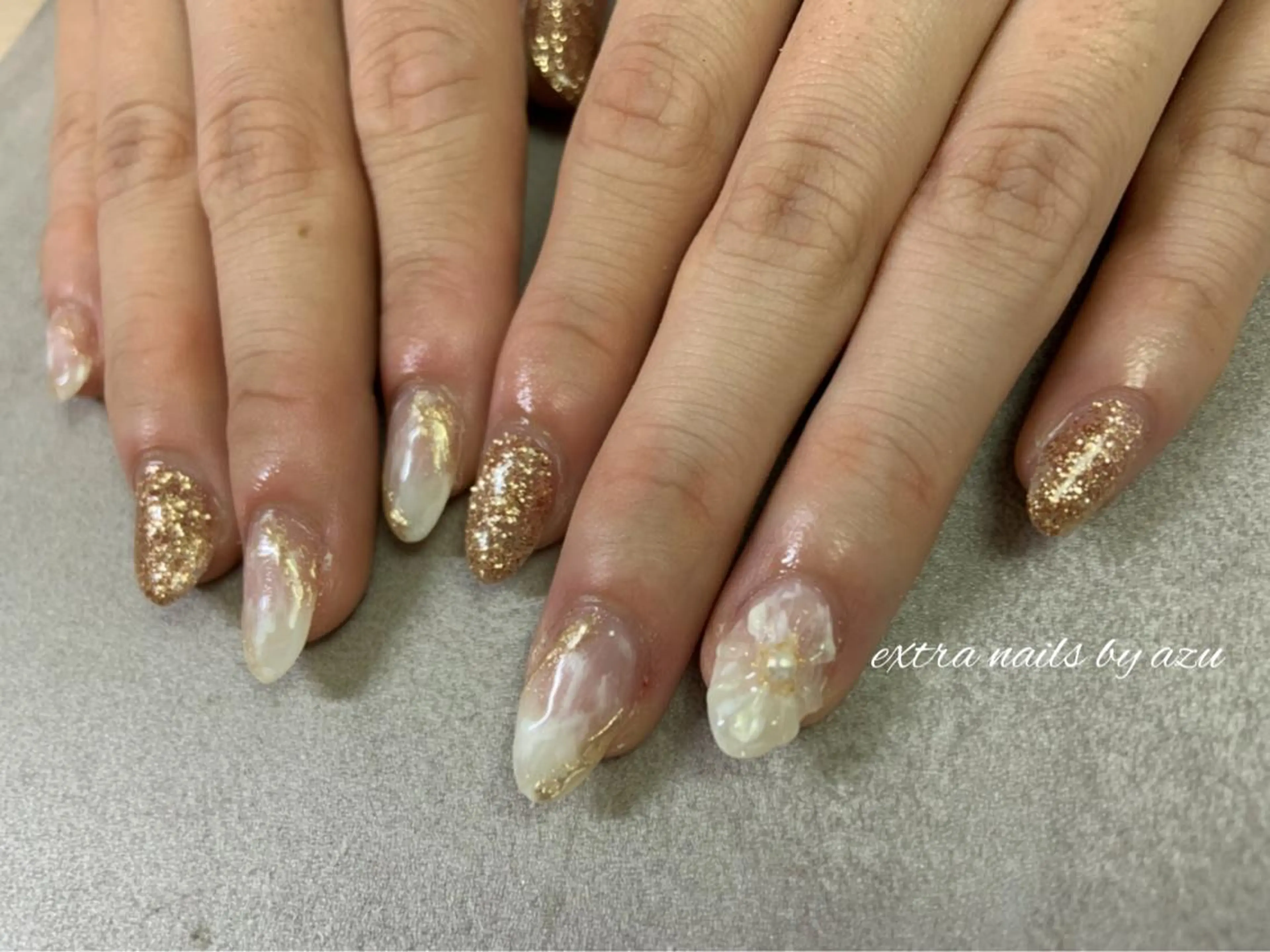 ネイル アートネイル フラワーネイル ぷっくりネイル ハンドネイル extranails ／lemellaのネイルデザイン