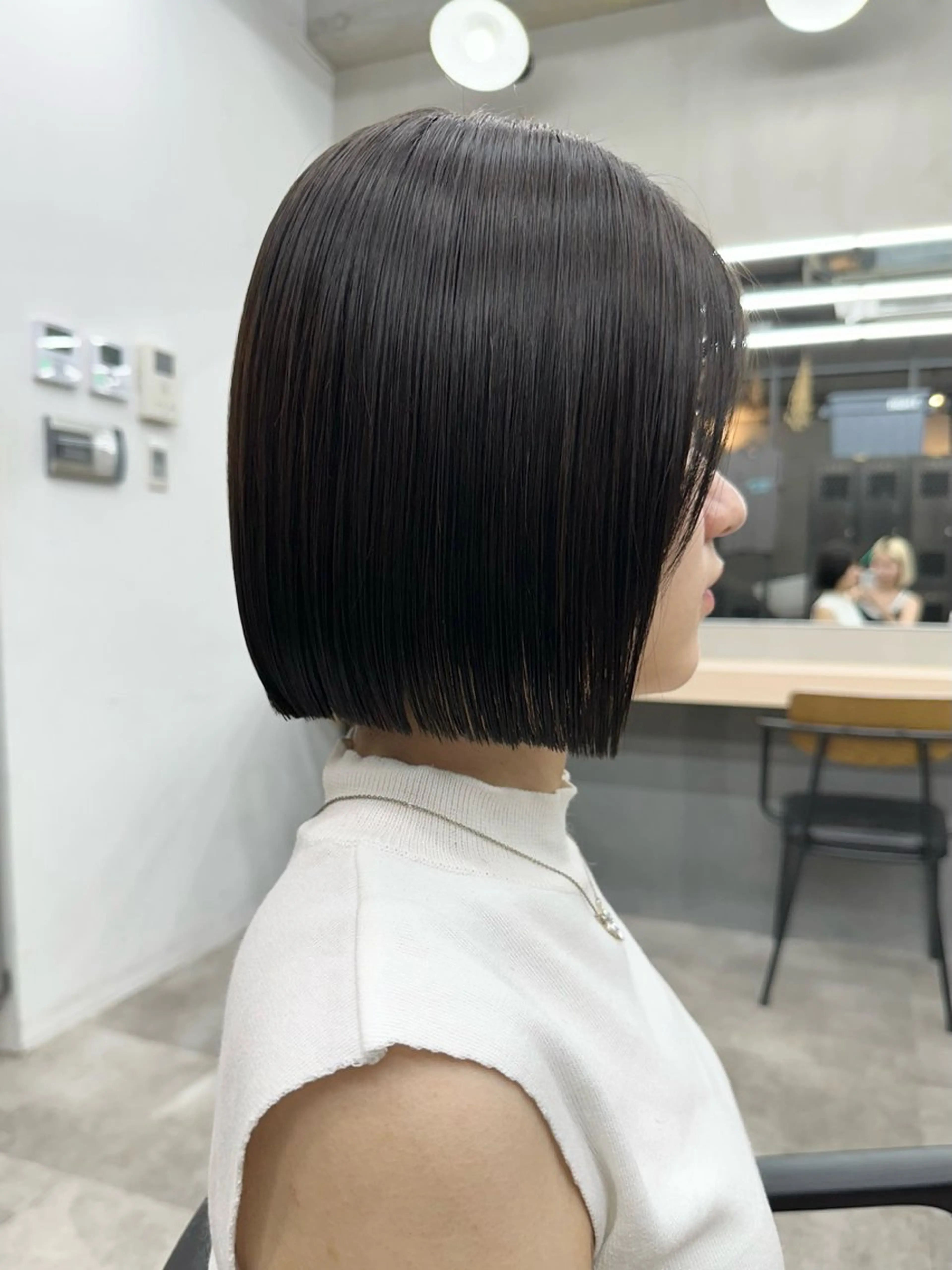 ショート カット ヘアカラー 髪質改善/美髪矯正/ 小顔ボブNANAのヘアスタイル