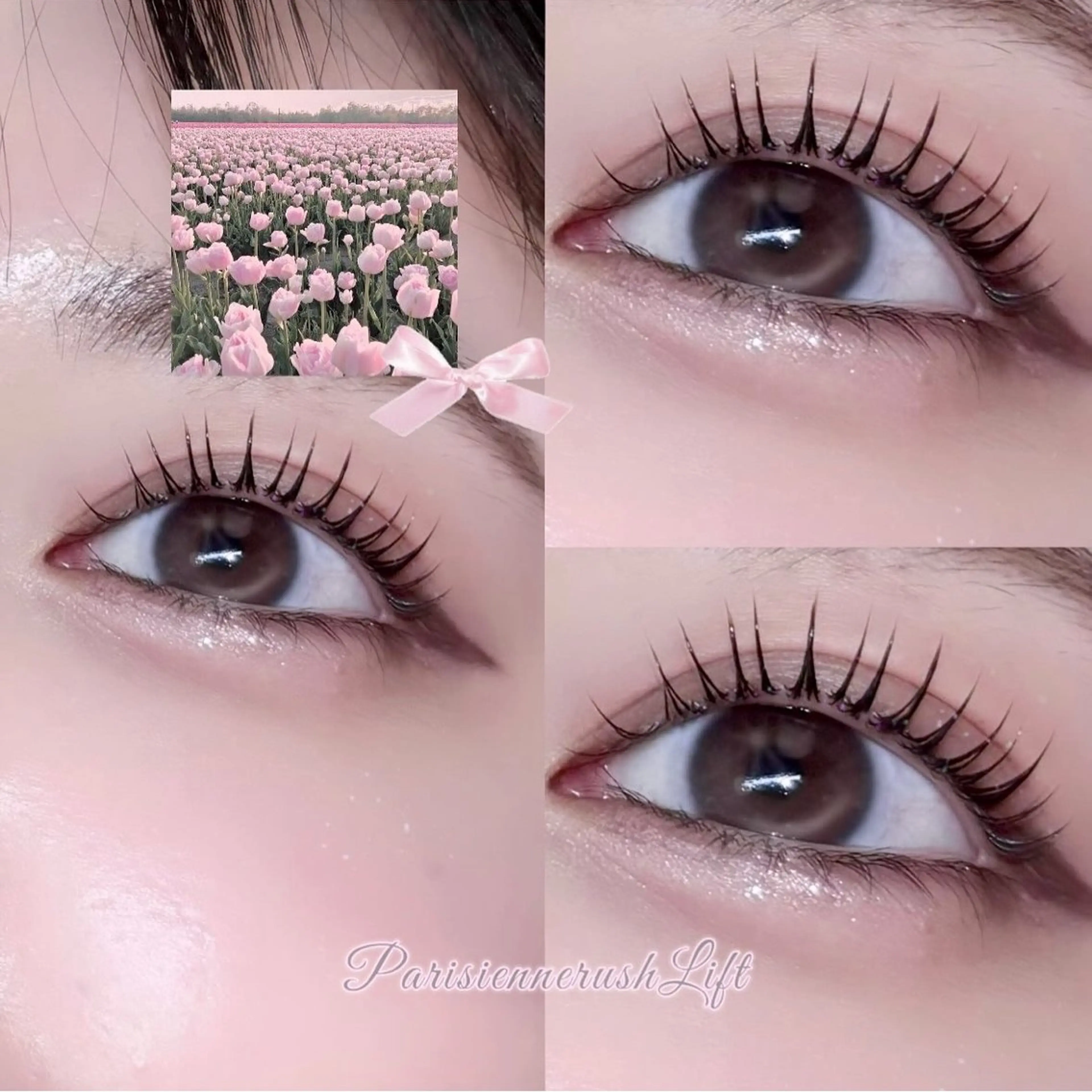人気𝐍𝐨.𝟐✨️《韓国風🩶束感まつ毛》ブラックティント×パリジェンヌの写真
