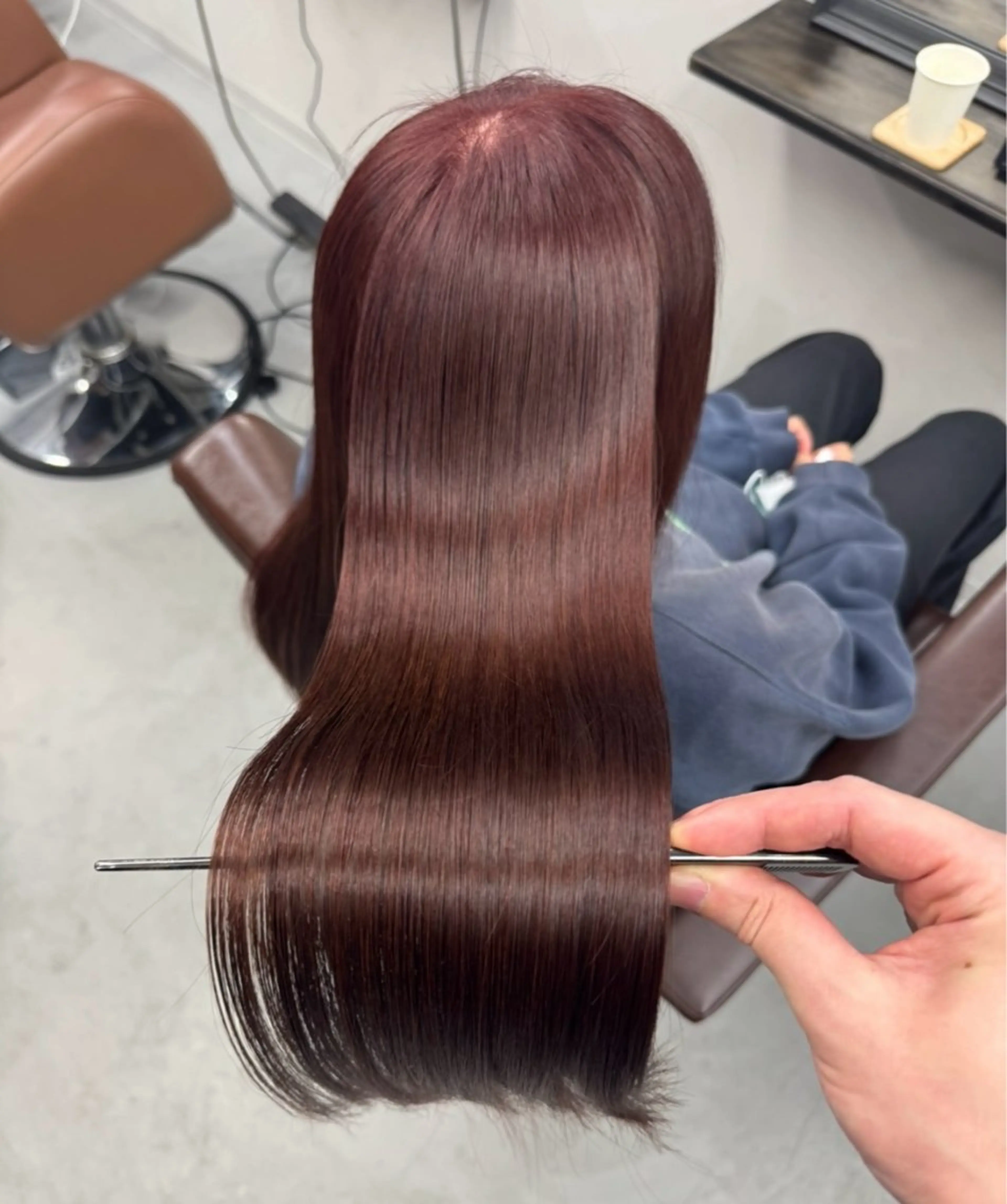 ロング カラー カット ヘアカラー トリートメント XYZ新宿所属・縮毛矯正/韓国 /店長/KANATOのヘアスタイル