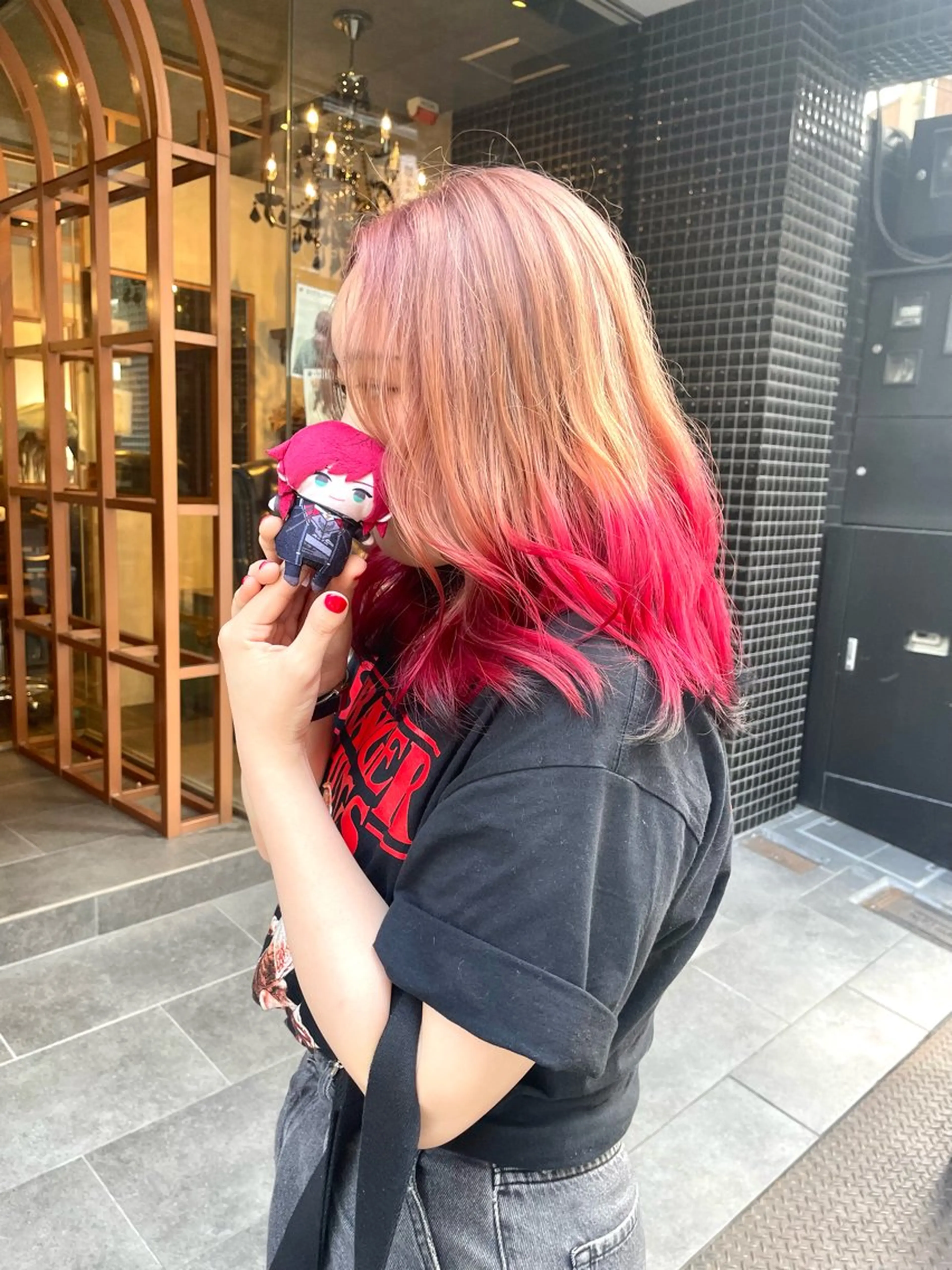 セミロング カラー Canon/ インナーカラー/四条のヘアスタイル