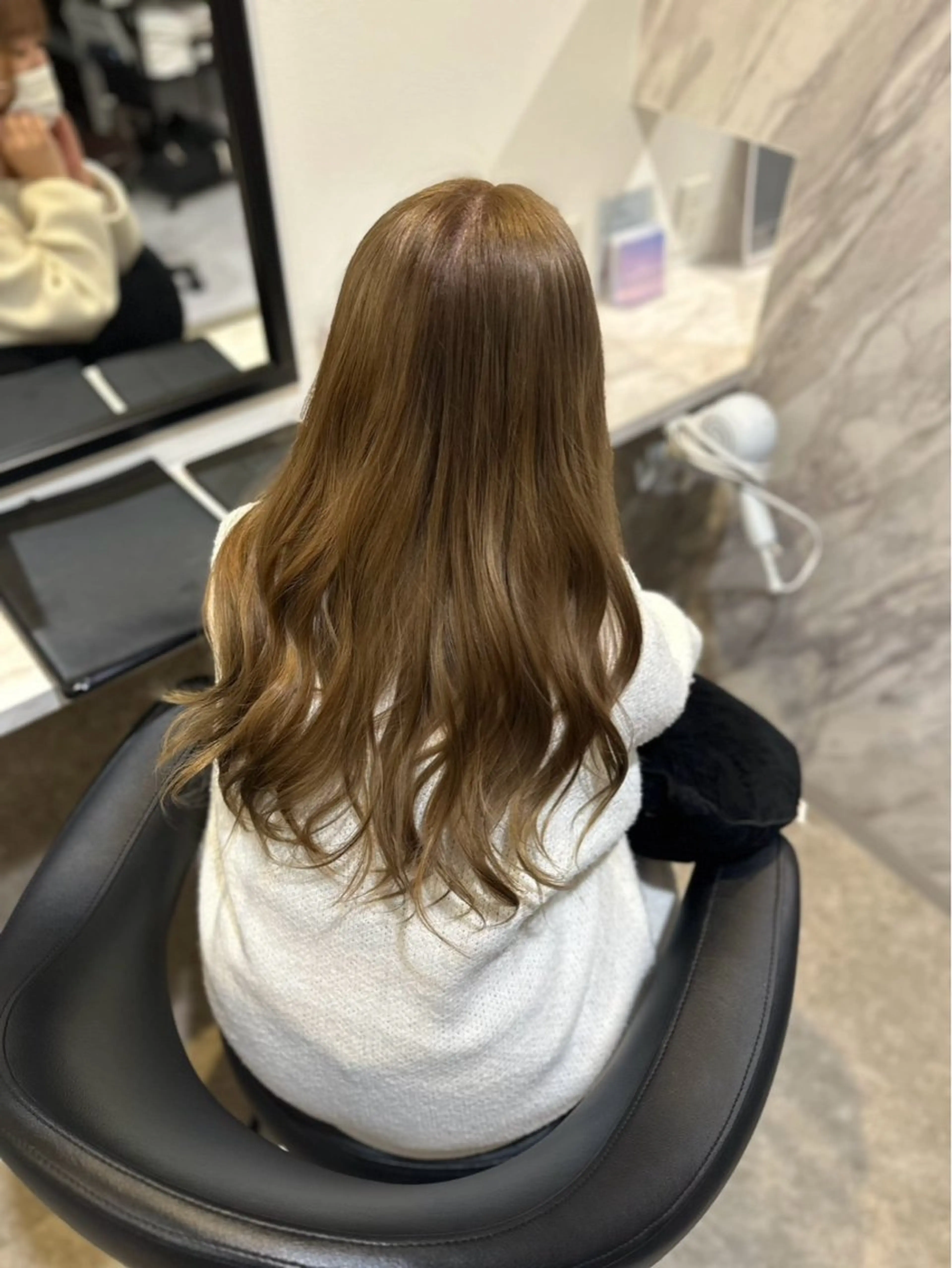 【🩷営業後限定🩷】ダブルカラー(ブリーチデザイン要相談)＋シャンプー&ブローの写真