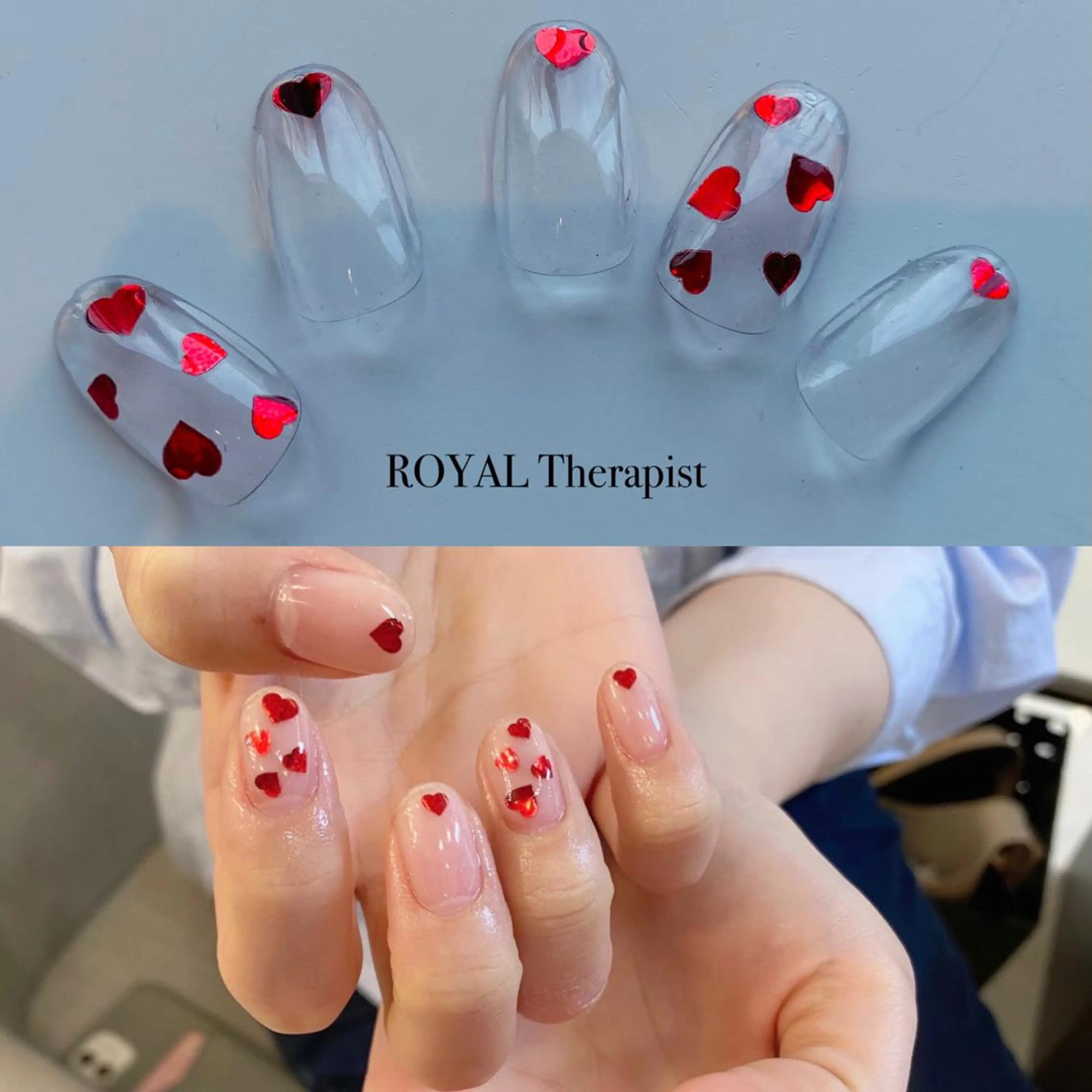 ネイル クリアネイル 【尾下】 ロイヤル•セラピストのネイルデザイン