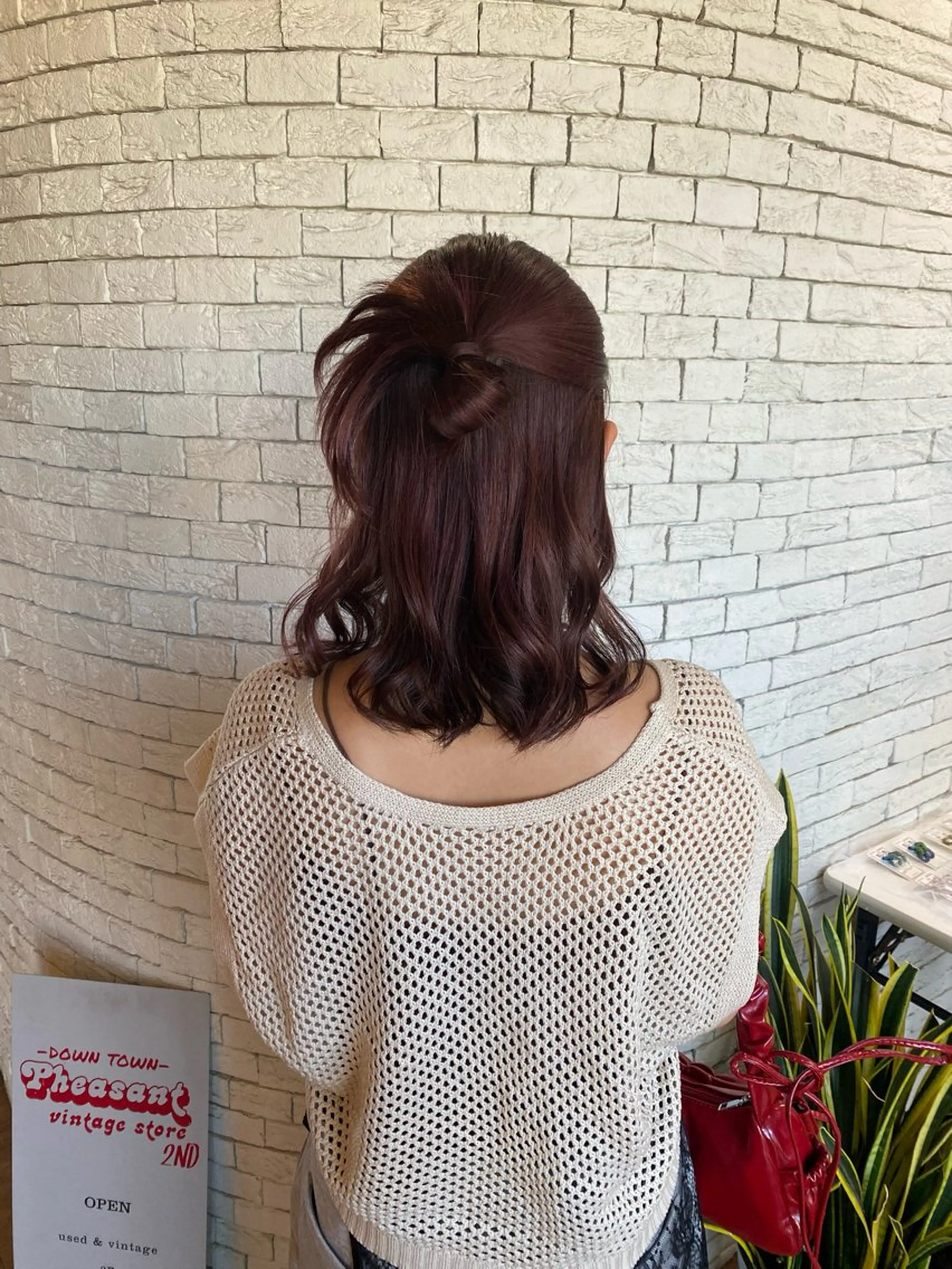 セミロング ヘアアレンジ 藤田 翔子のヘアスタイル